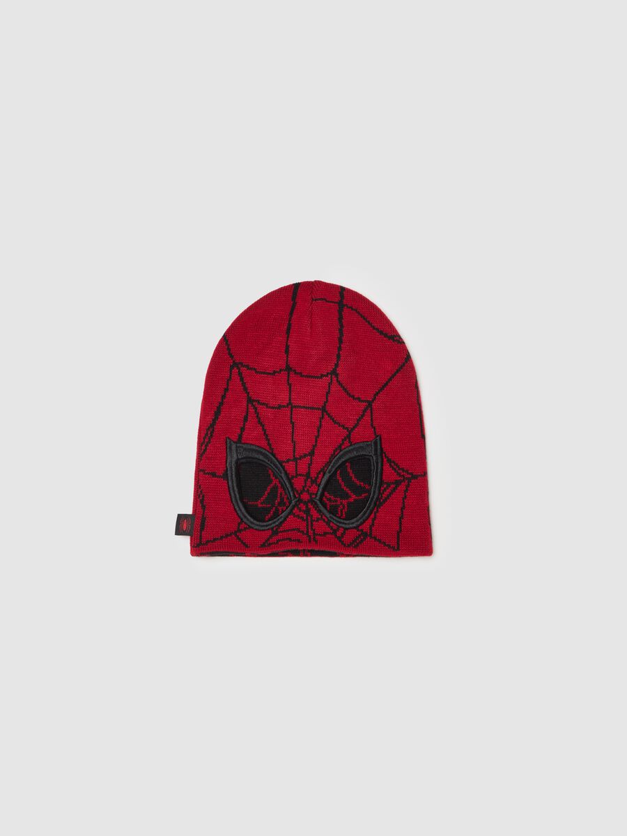 Berretto in maglia con disegno Spider-Man_0