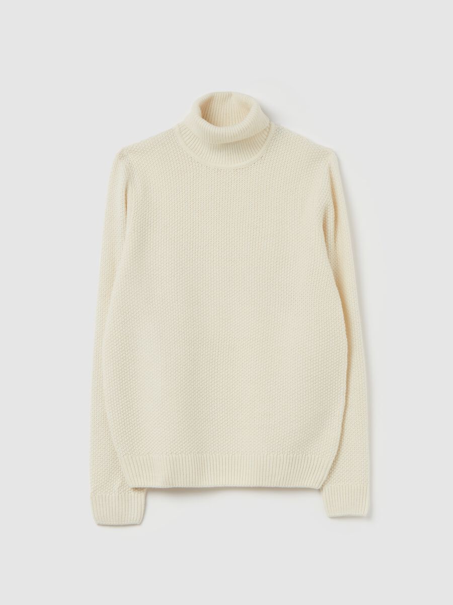 Knitted pullover with high neck_4