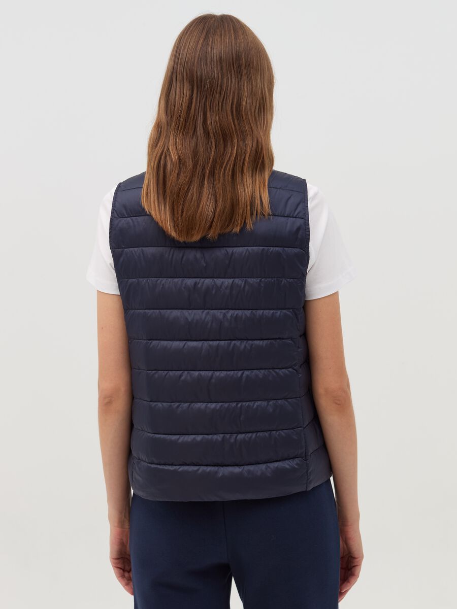 Ultralight gilet with high neck_1