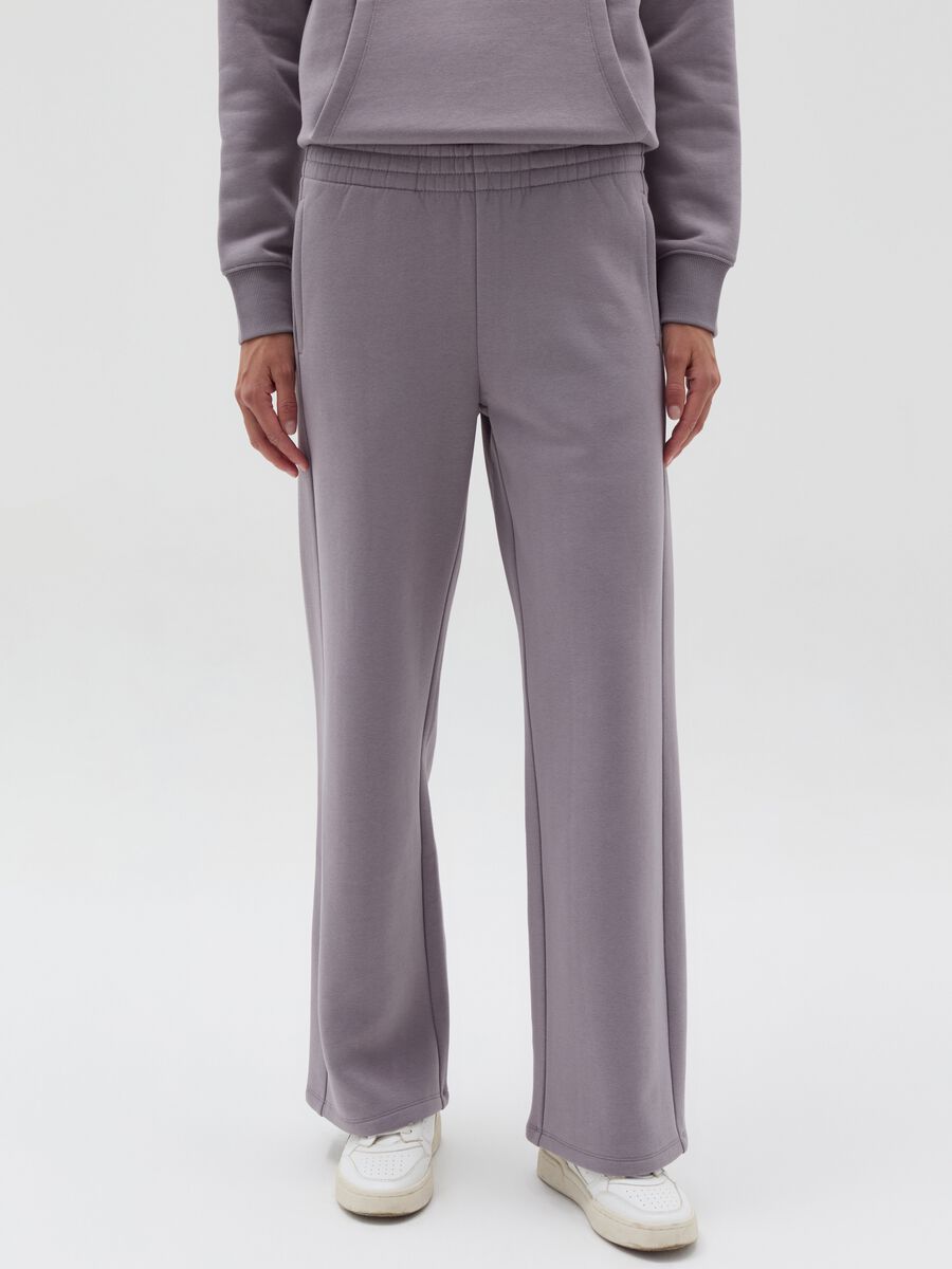 Essential relaxed-fit joggers in fleece_1