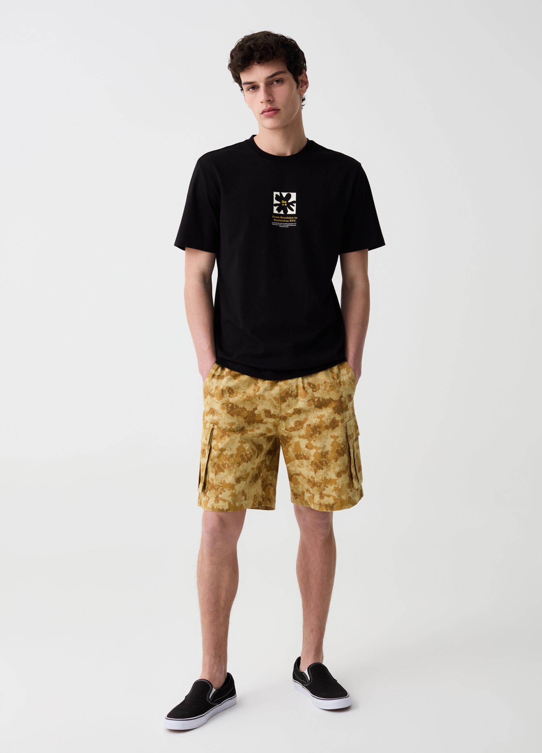 Ovs Bermuda cargo jogger camouflage