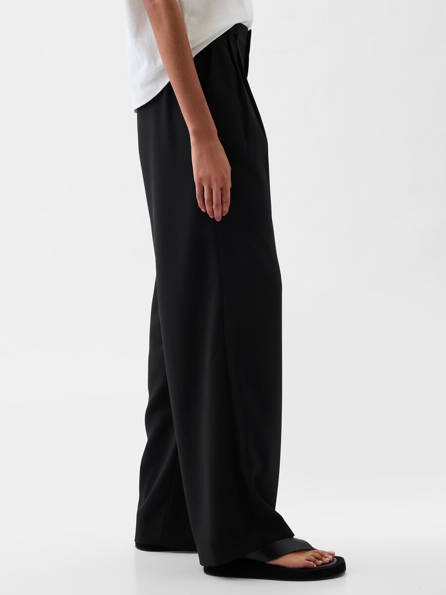 Wide-leg trousers with high waist and darts_2