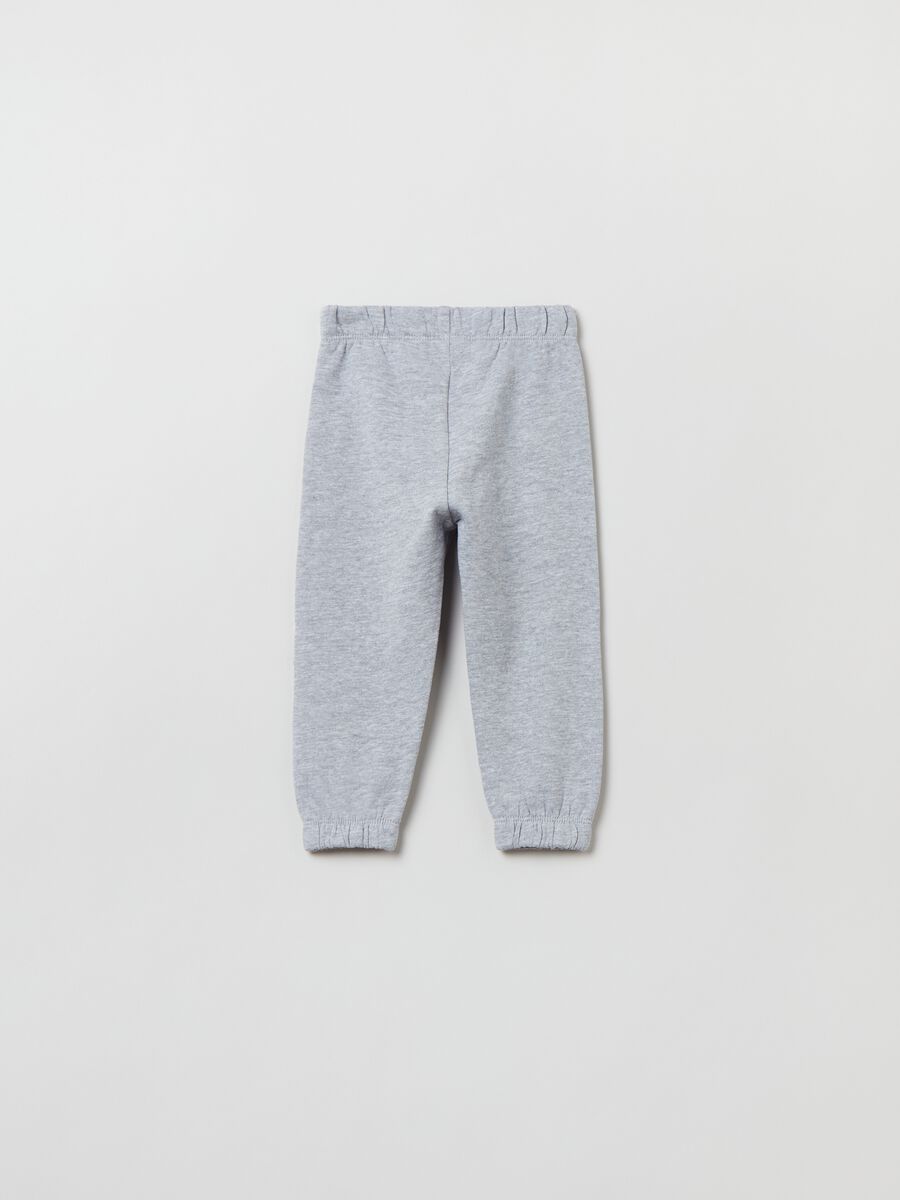 Fleece joggers with elasticated edging_2