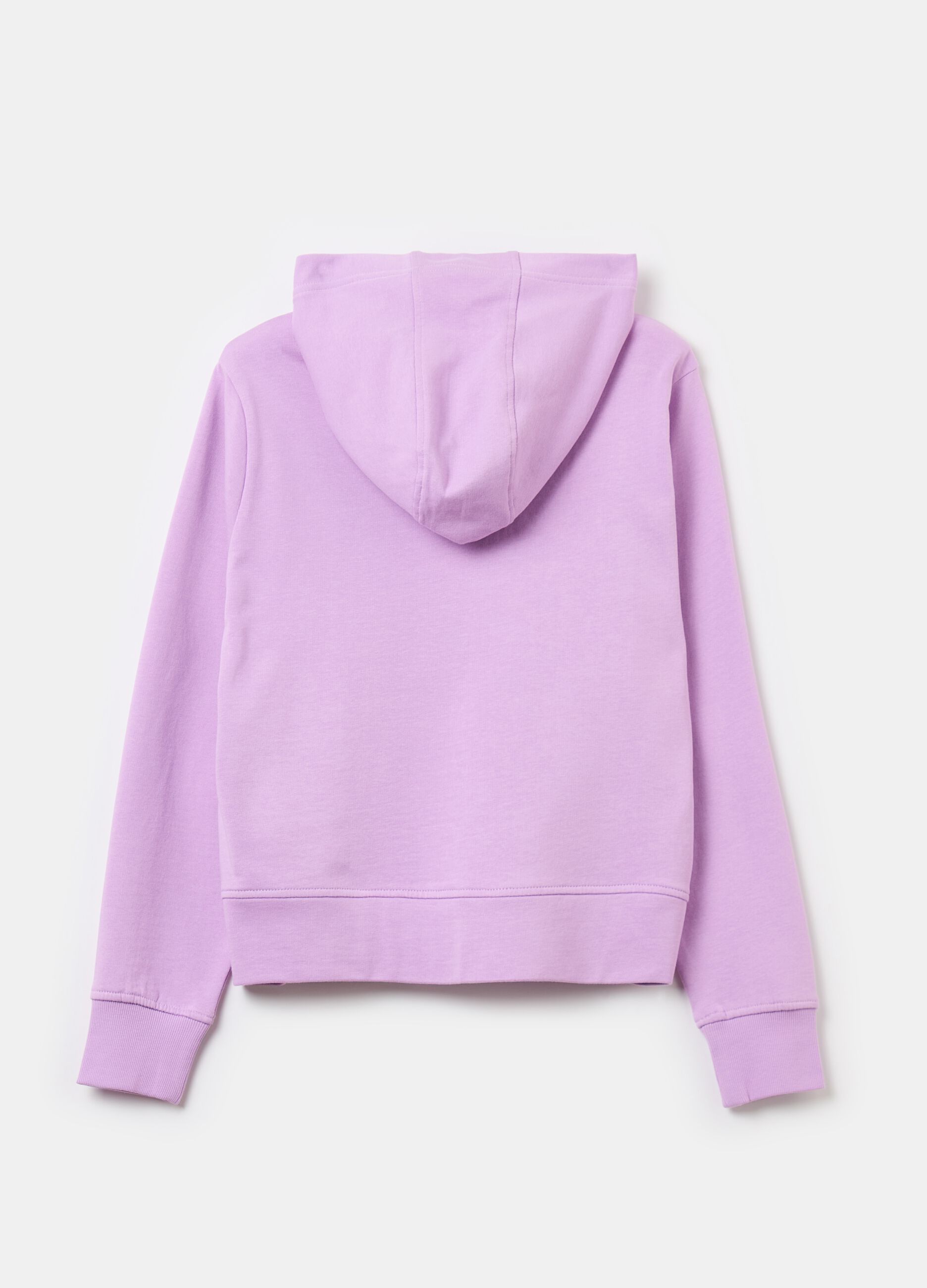 Full-zip sweatshirt with hood