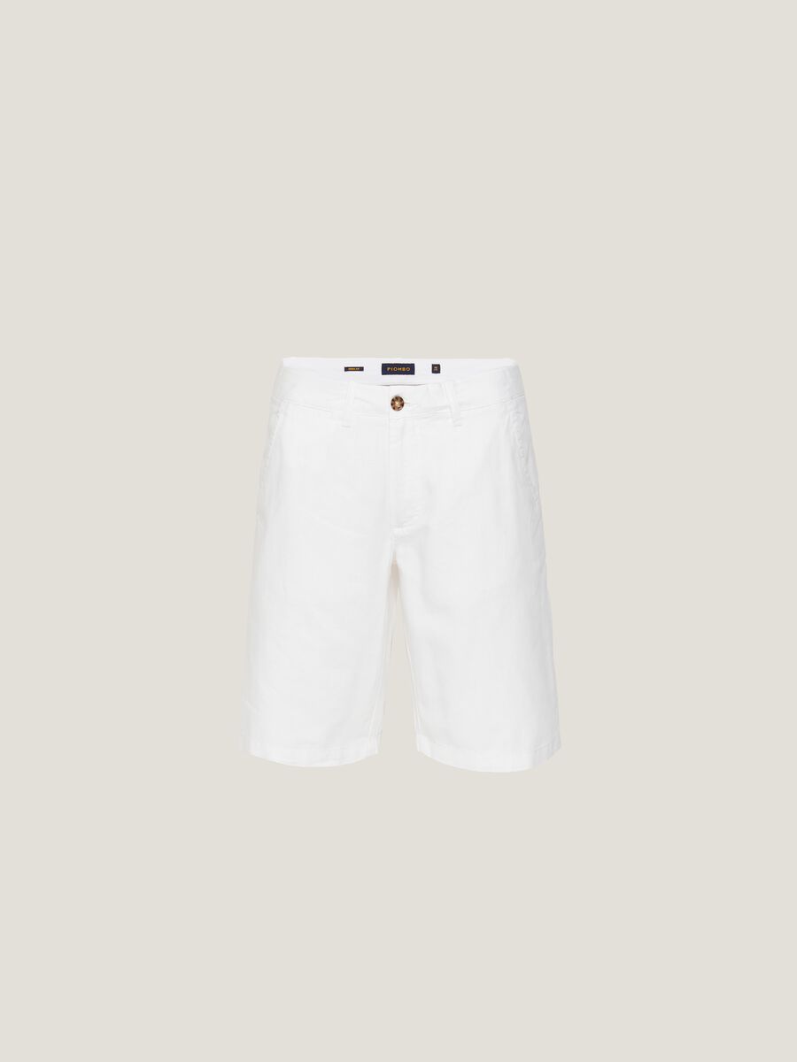 Bermuda chinos in linen and cotton_4