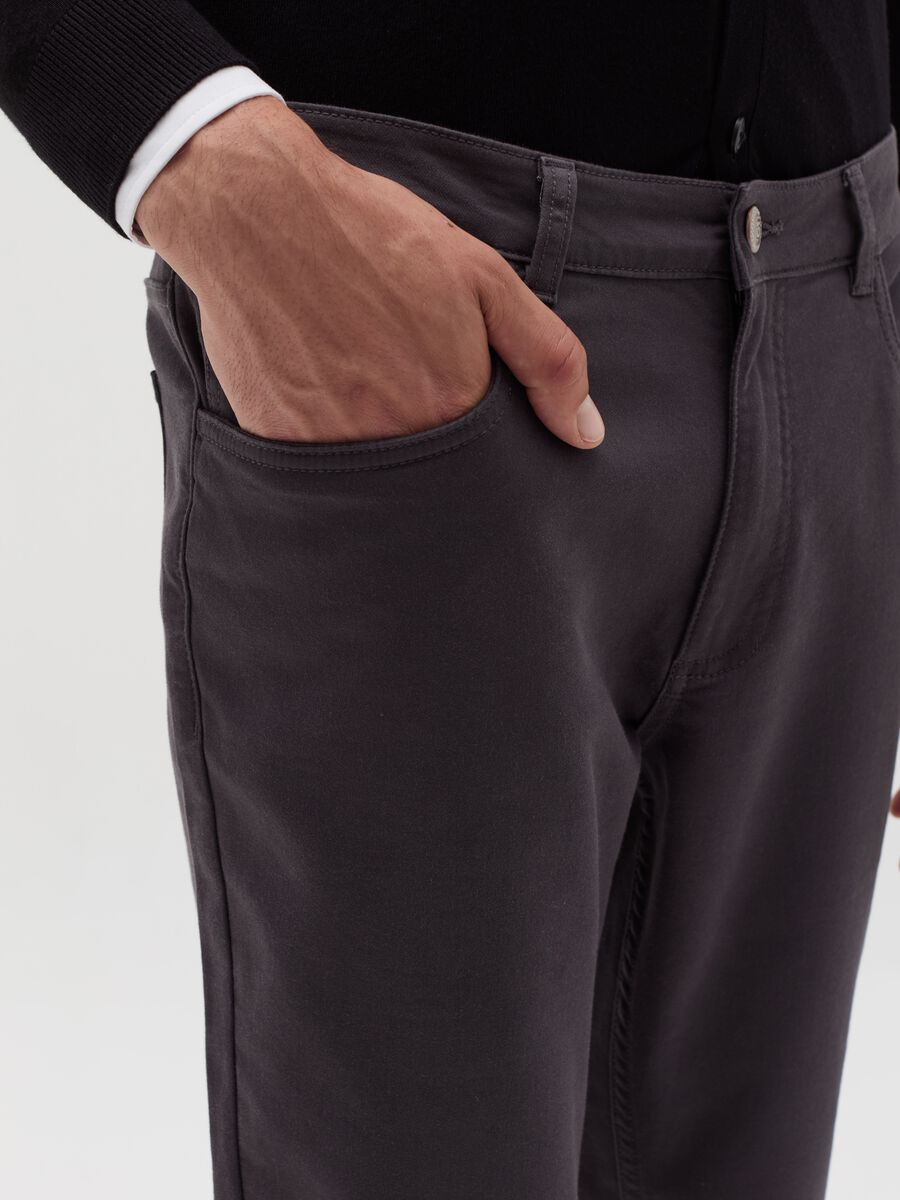 Five-pocket slim-fit trousers_3