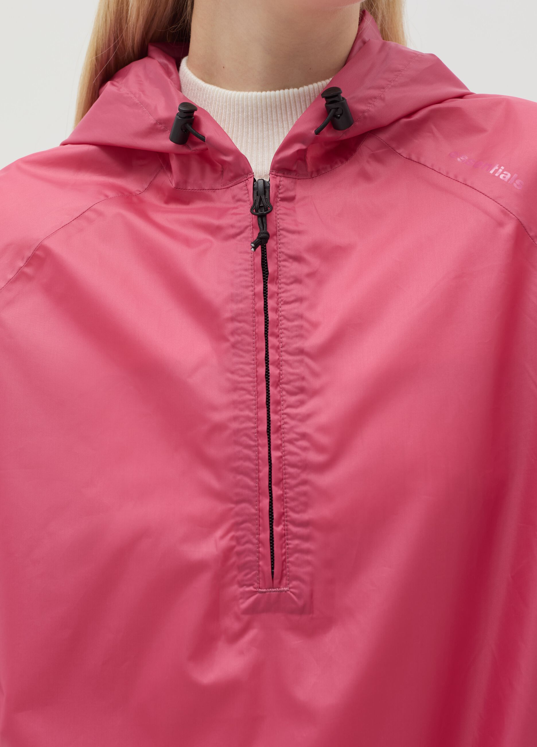 Half-zip waterproof jacket