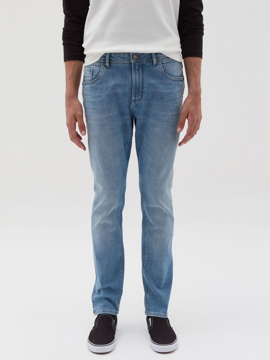 Skinny-fit jeans with fading_1