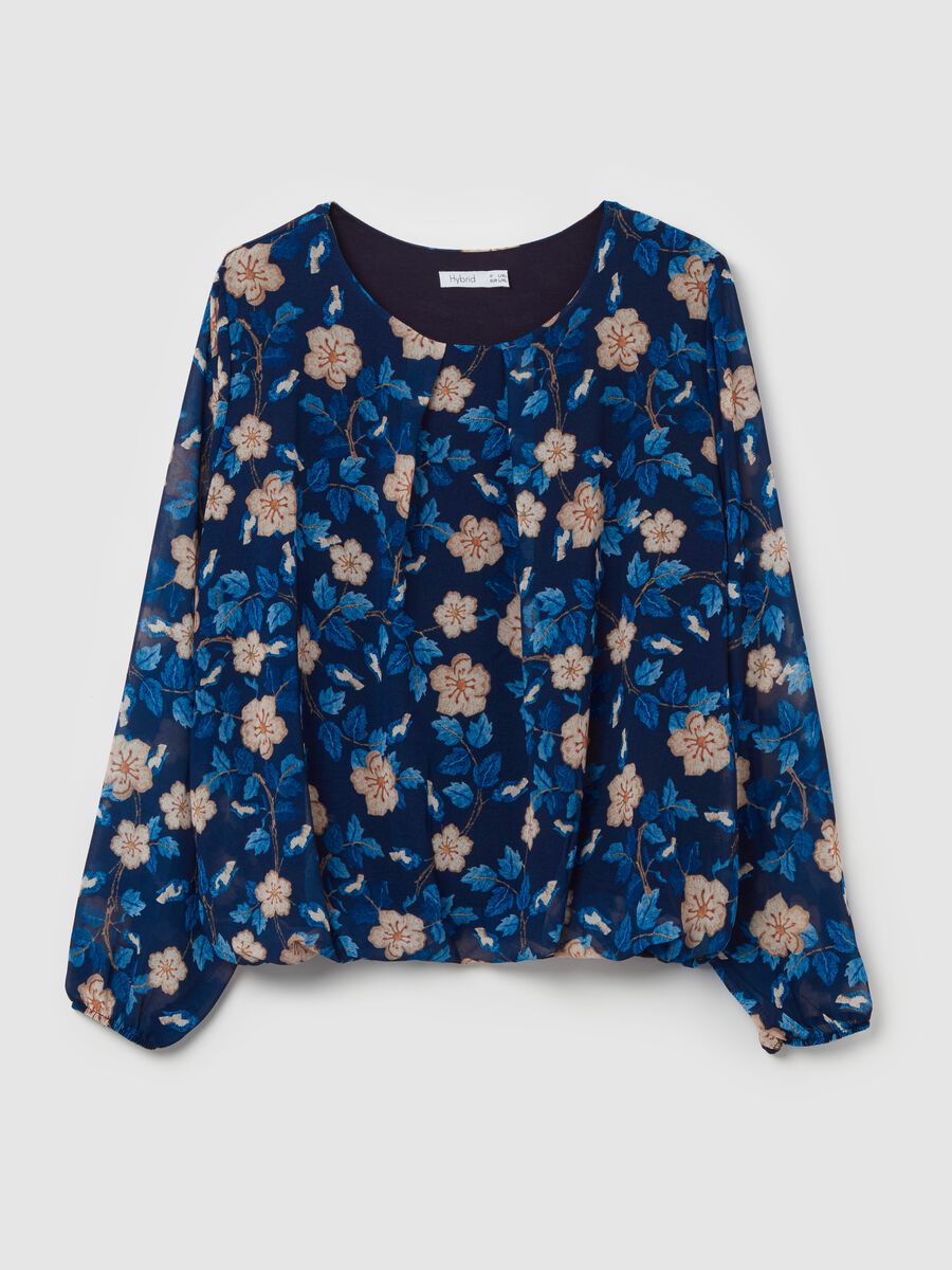 Blusa floreale a maniche lunghe_4