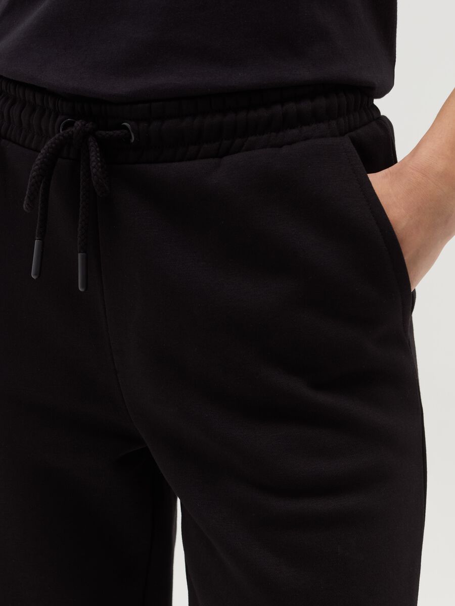 Essential joggers in fleece with drawstring_3