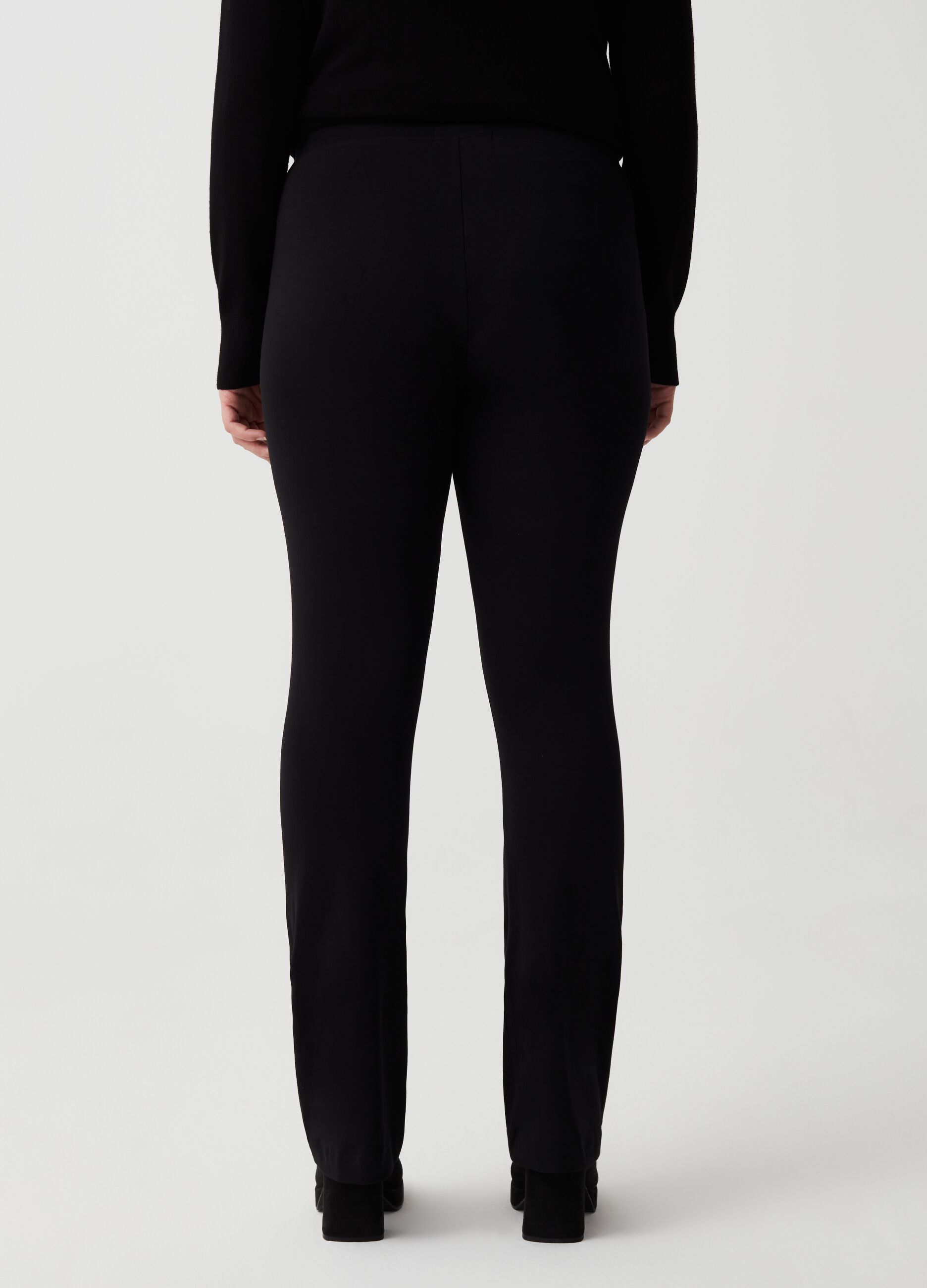 Curvy stretch bootcut-fit leggings