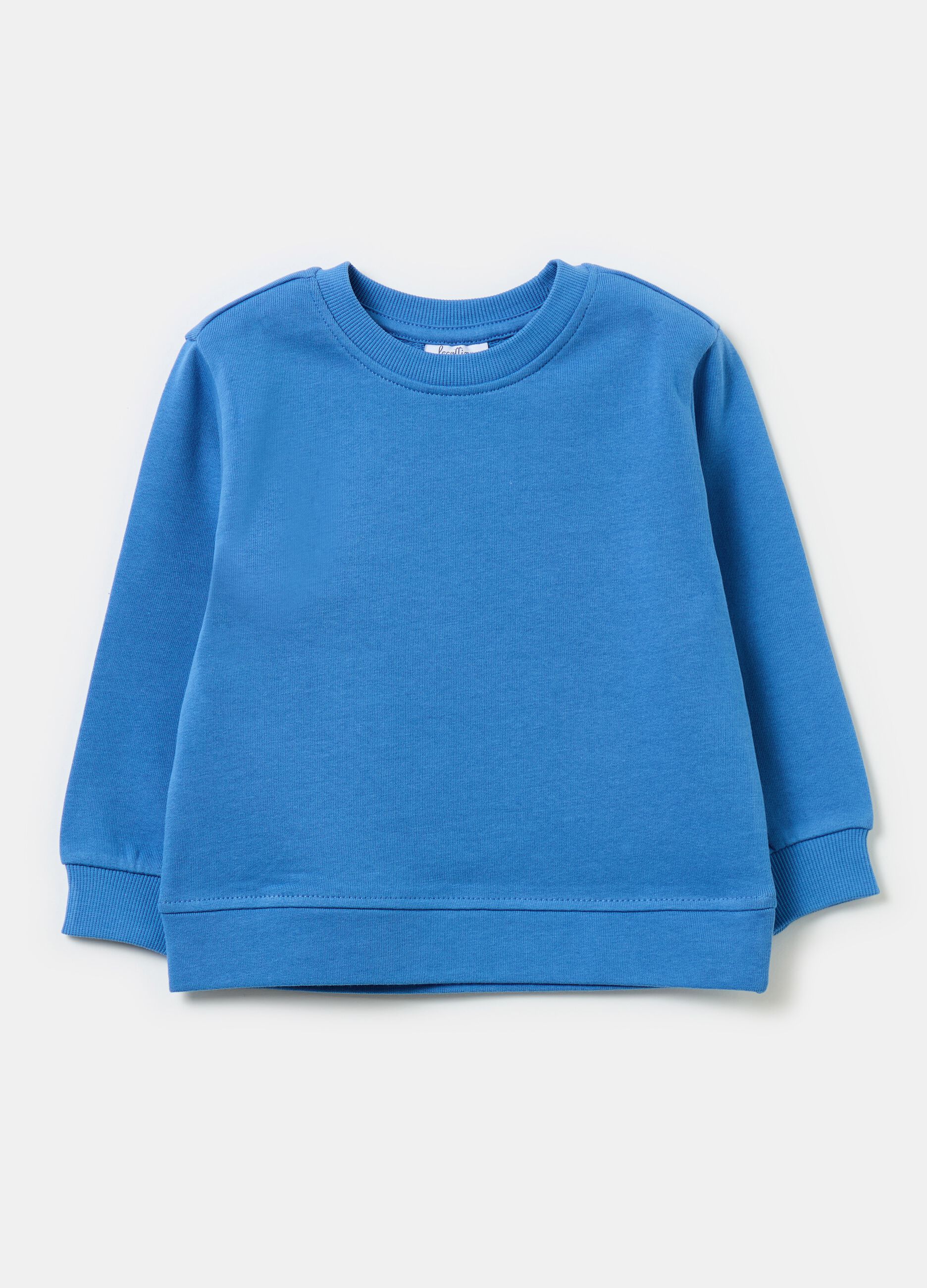 Solid colour sweatshirt in French terry