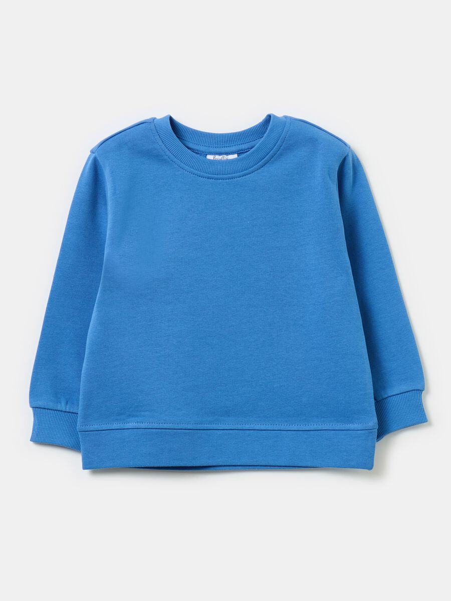 Solid colour sweatshirt in French terry_0