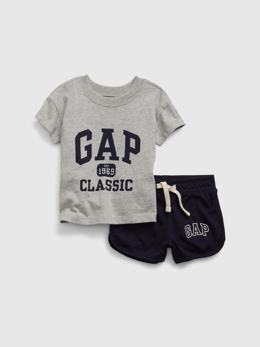 Jogging set in cotone con stampa logo_0