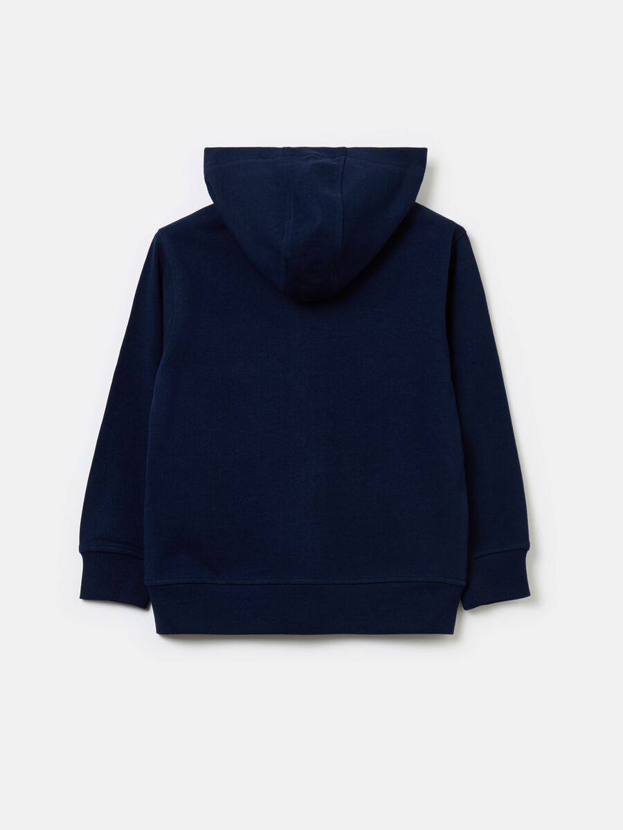 Full-zip sweatshirt in French terry with hood_1