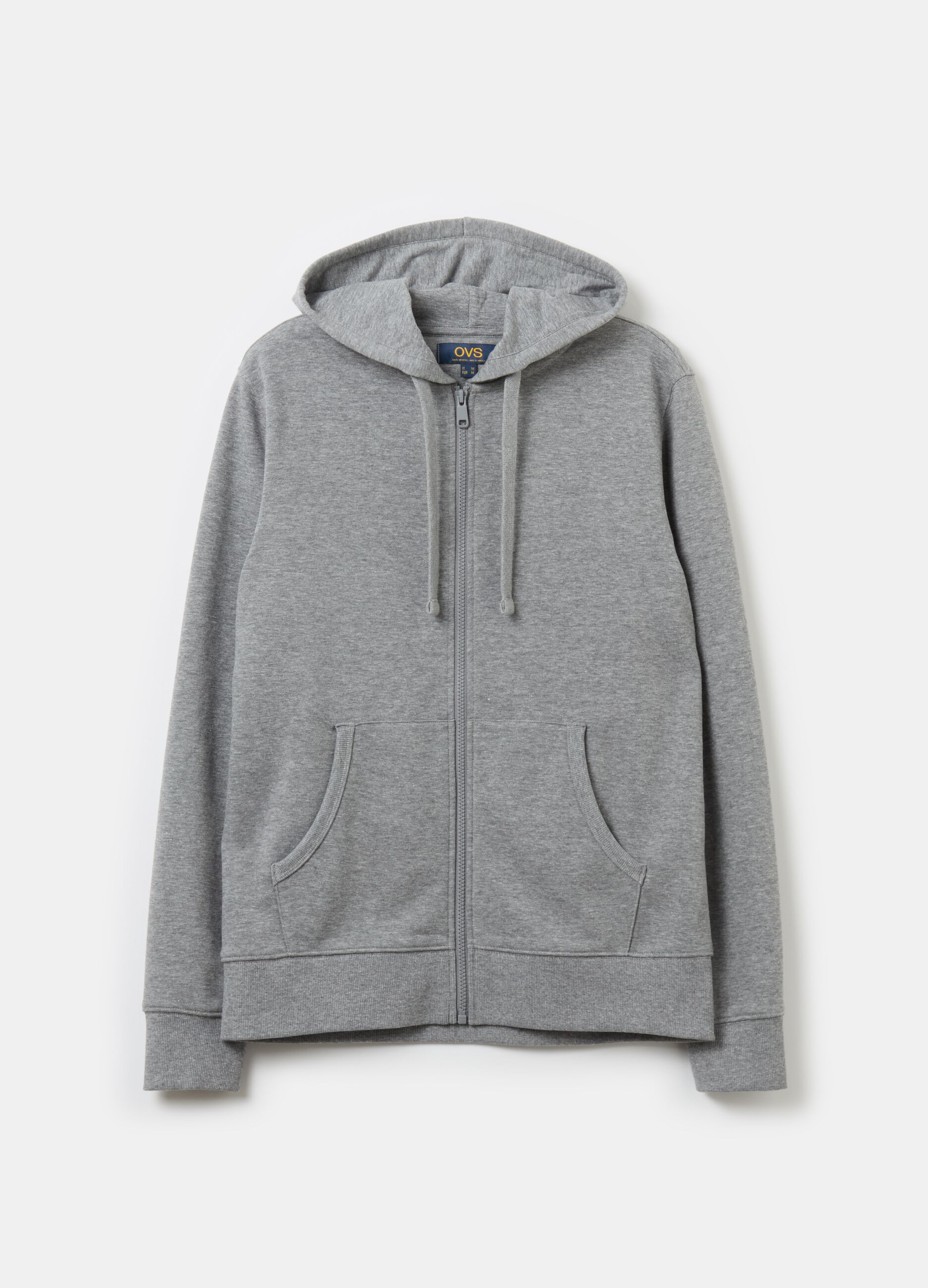 Full-zip sweatshirt with hood