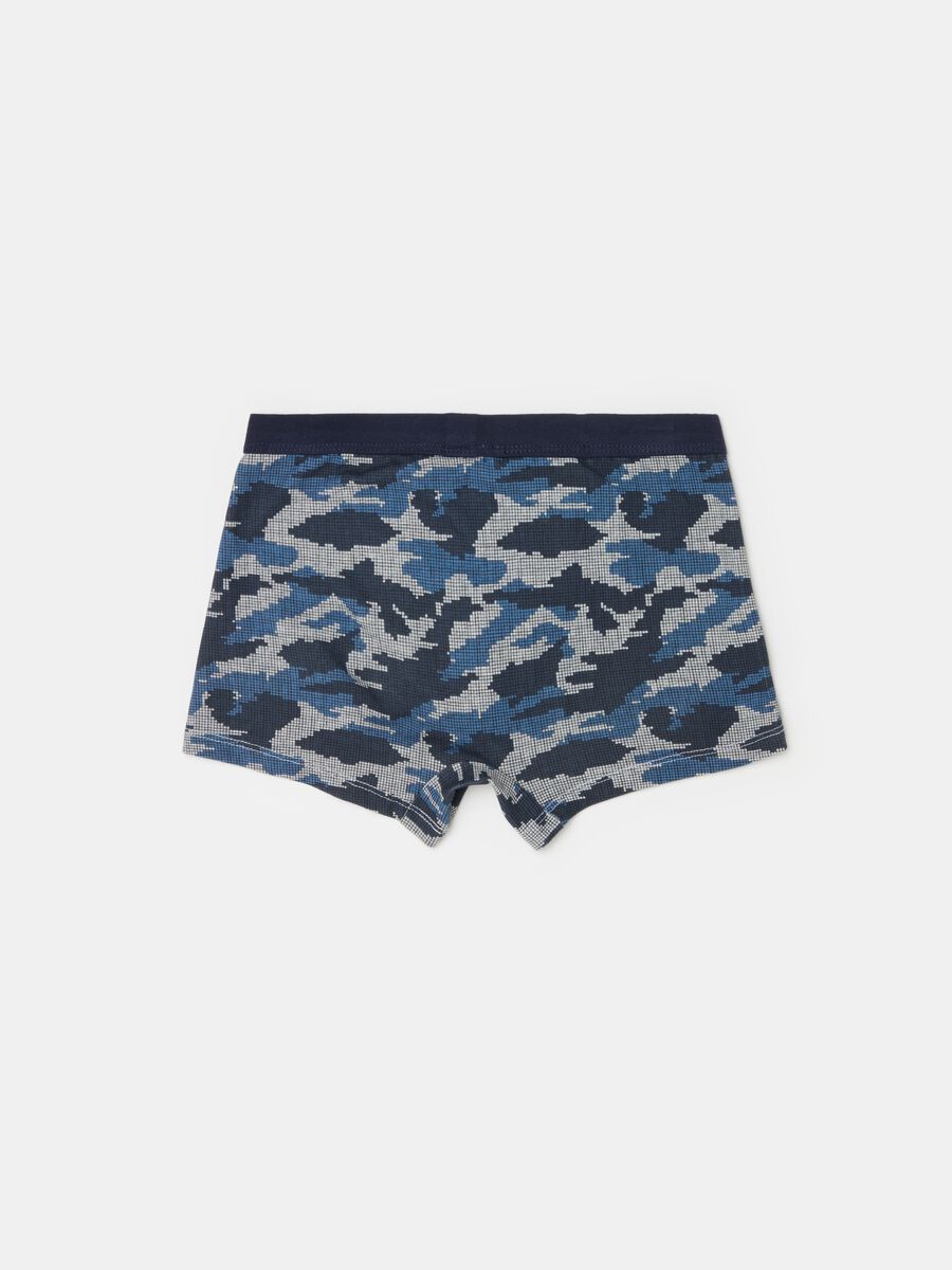 Camouflage boxer shorts in organic cotton_1