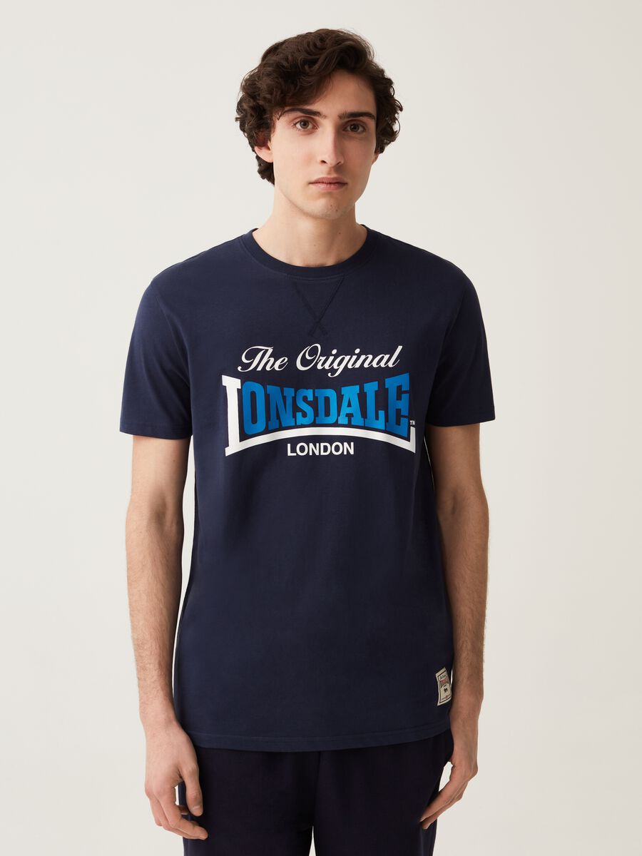 Cotton T-shirt with Lonsdale print_1