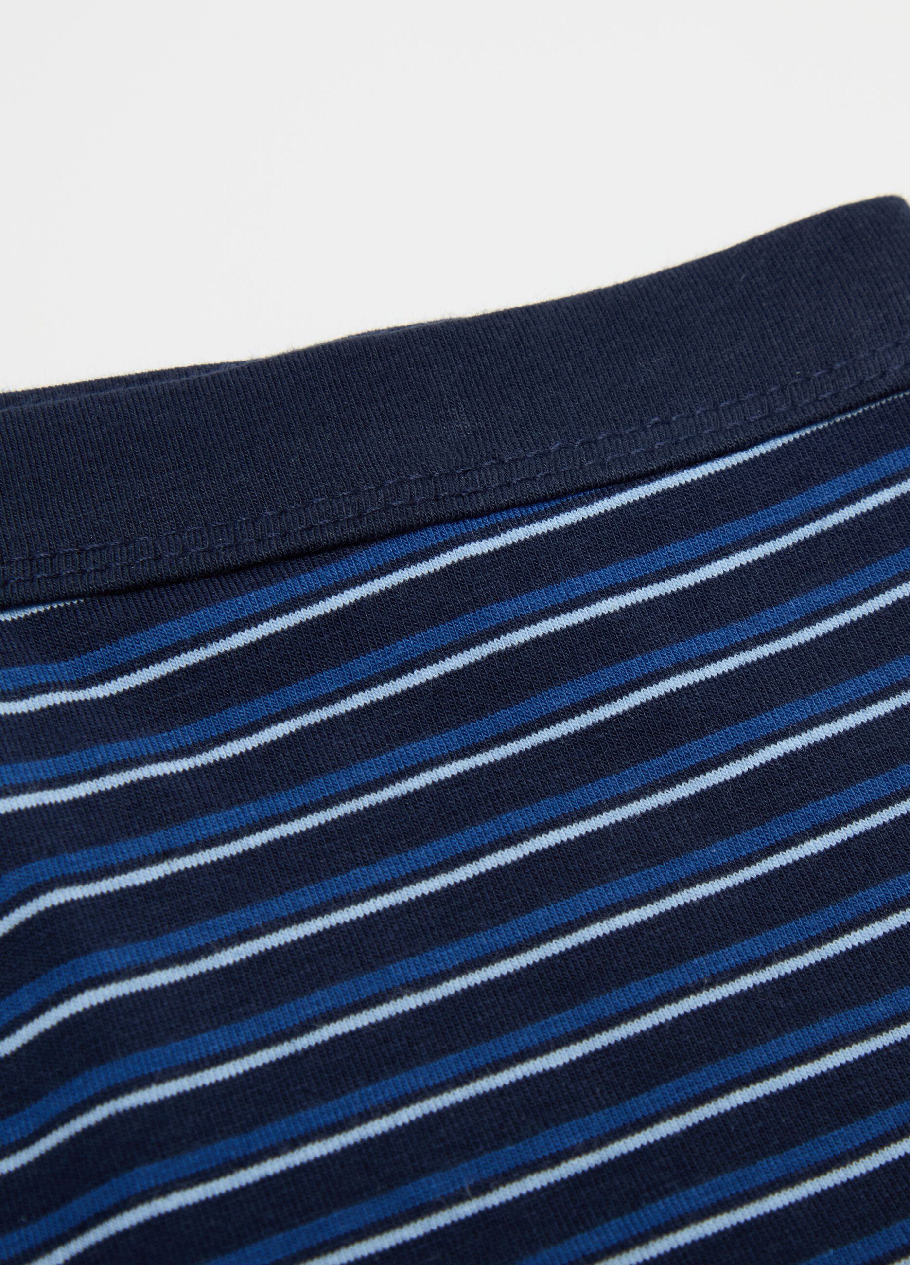 Striped organic cotton boxer shorts