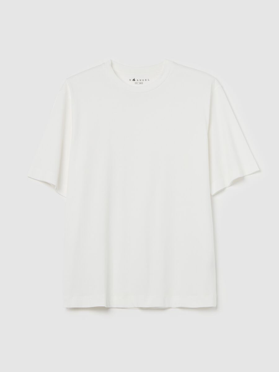 Cotton T-shirt with round neck_4