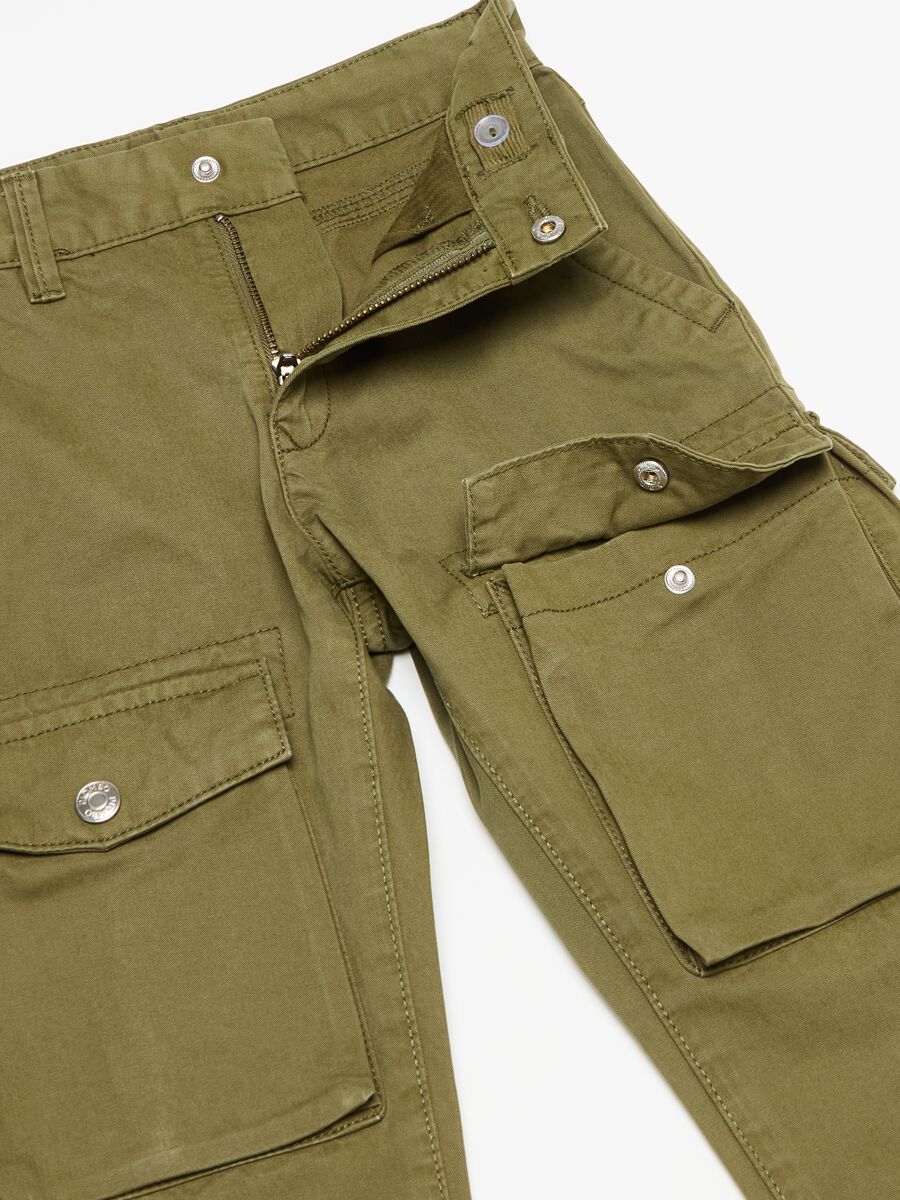 Pantaloni cargo in cotone_5