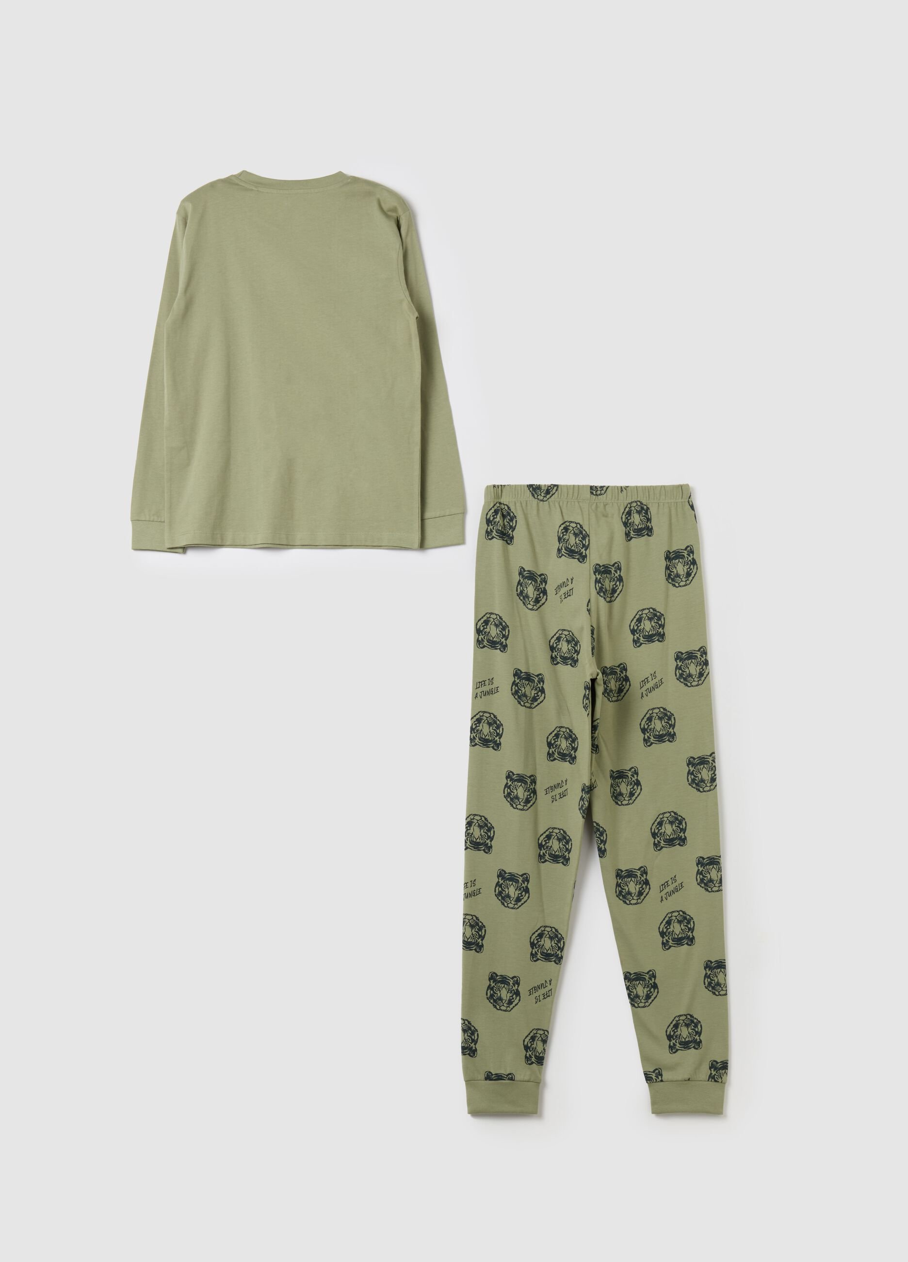 Organic cotton pyjamas with print