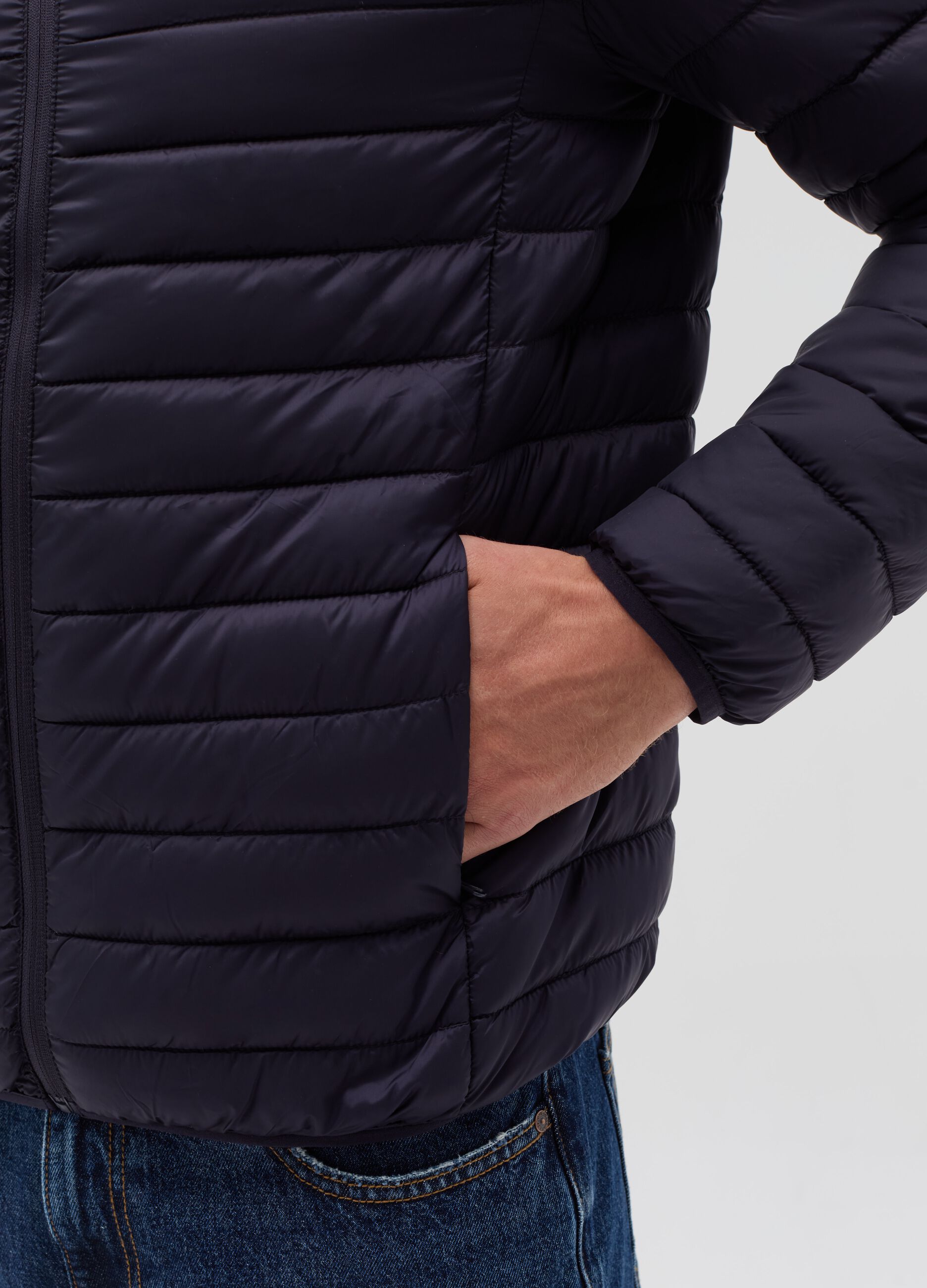 Ultralight full-zip down jacket