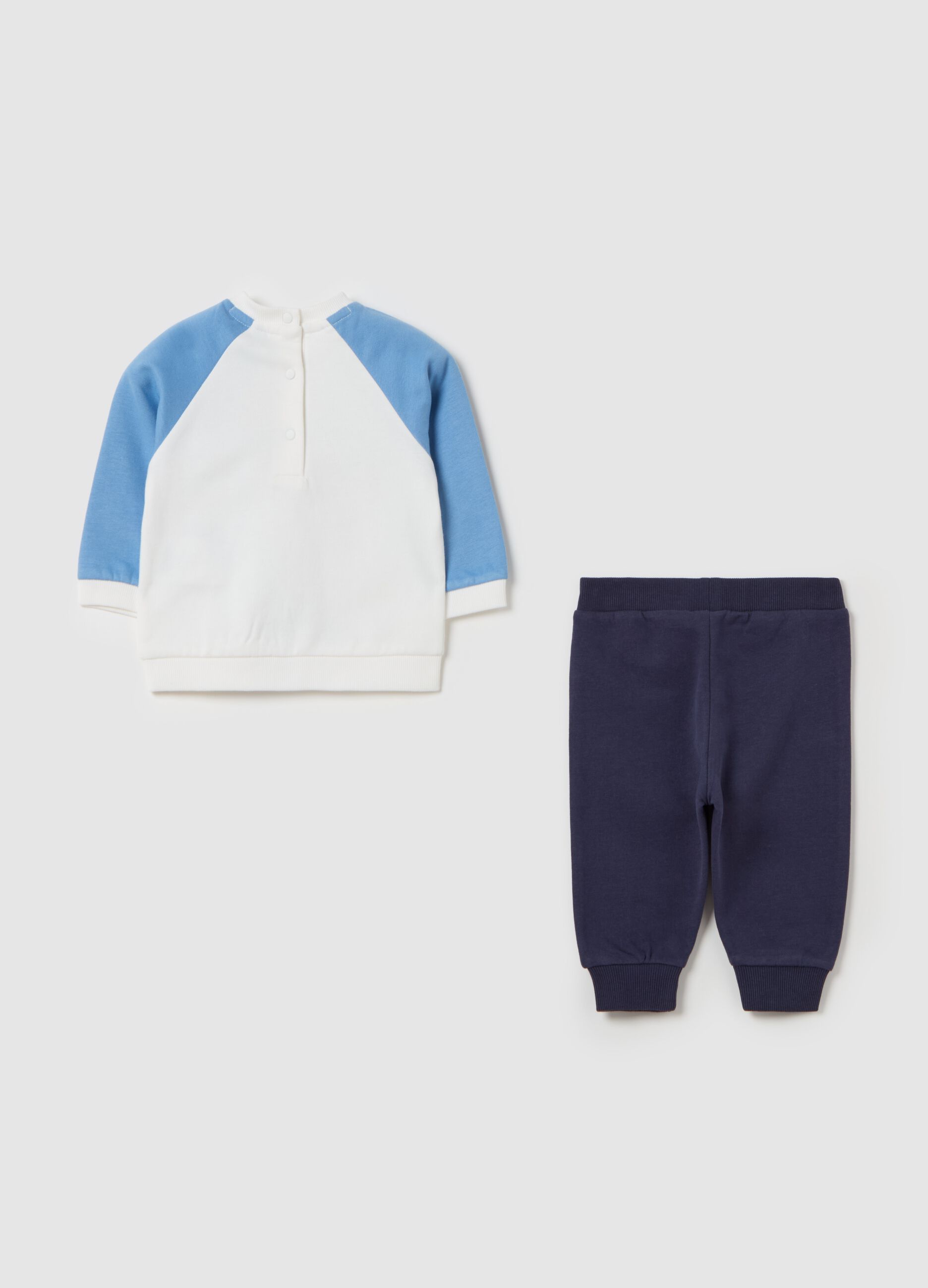 Jogging set in cotone bio stampa Topolino