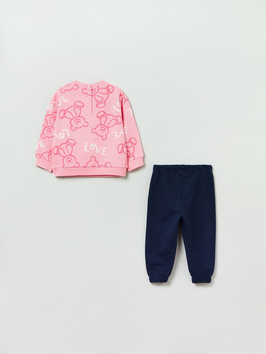 Cotton jogging set with print_1