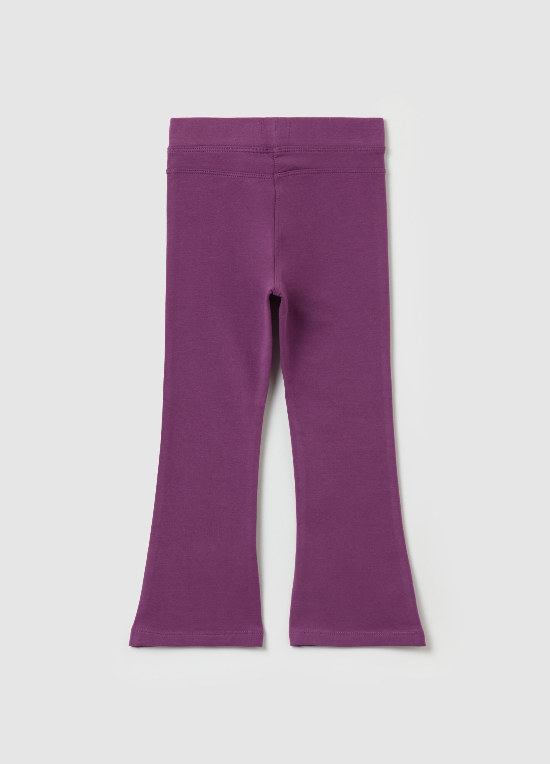 Treggings flare fit in cotone stretch