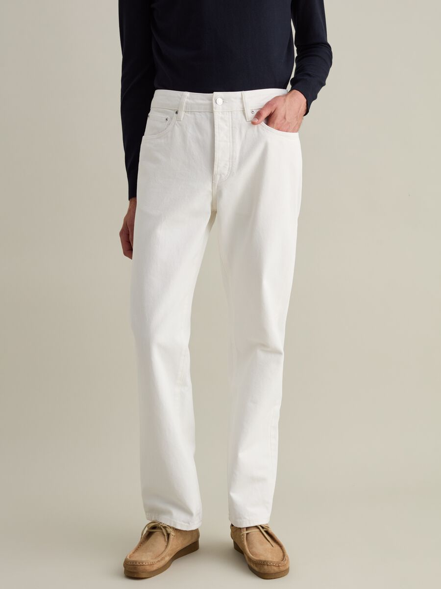 Straight-fit jeans in cotton twill_1