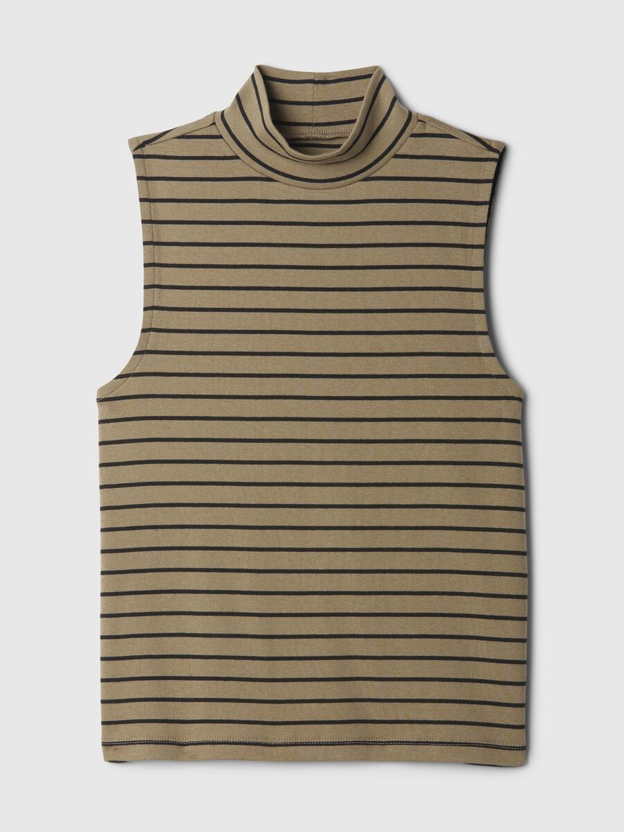 Mock neck sleeveless top_4