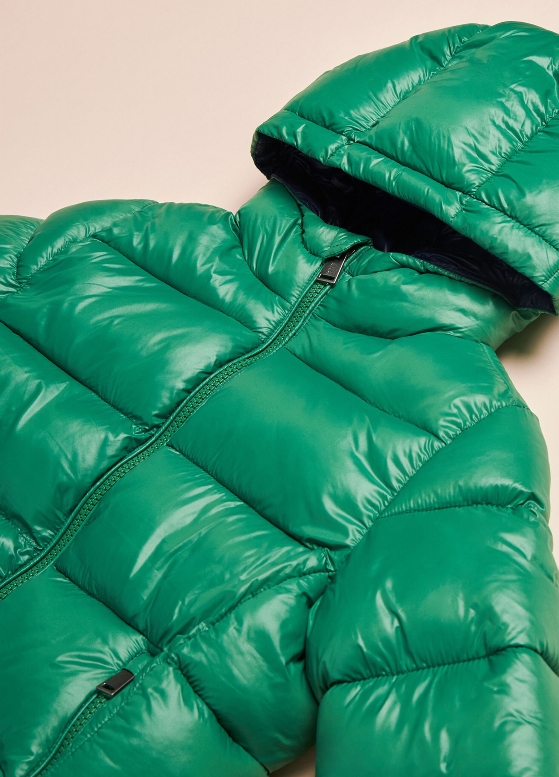 Quilted jacket with hood