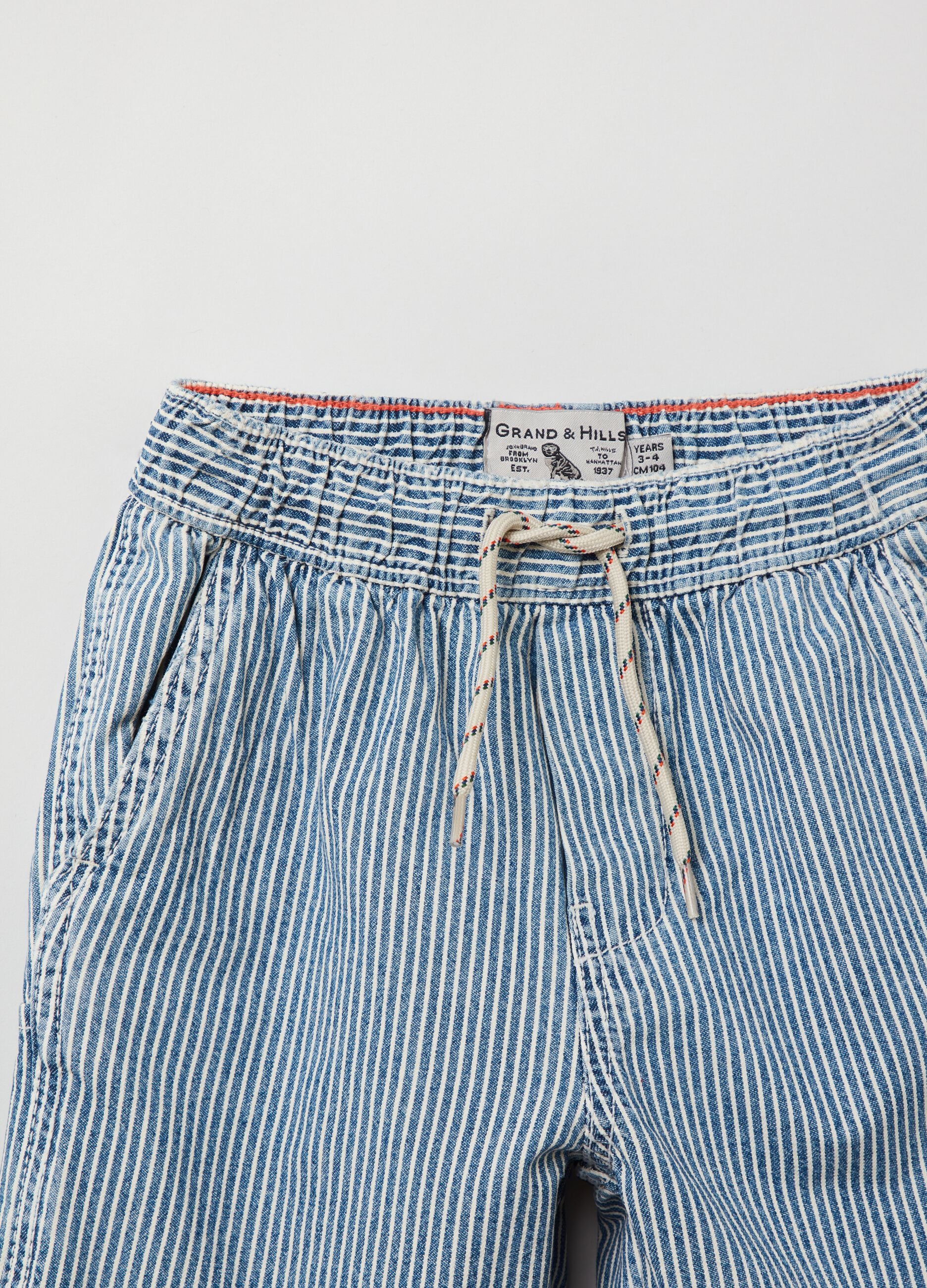 Grand&Hills striped carpenter Bermuda shorts