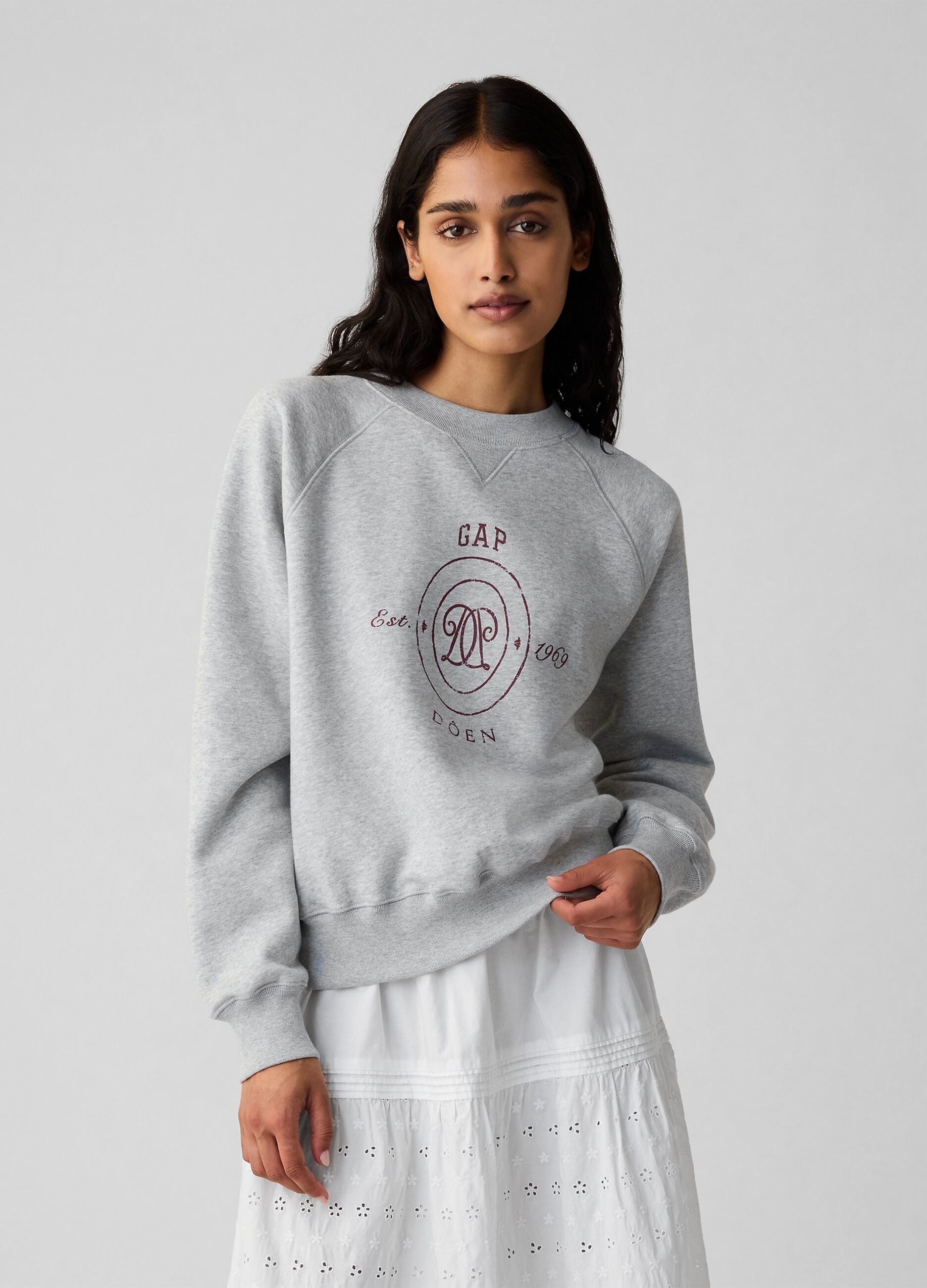 GAP for DÔEN sweatshirt with round neck and print