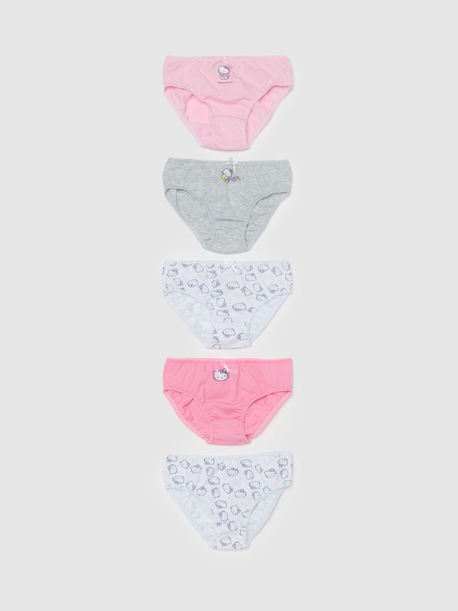 Five-pack organic cotton briefs with Hello Kitty print_0