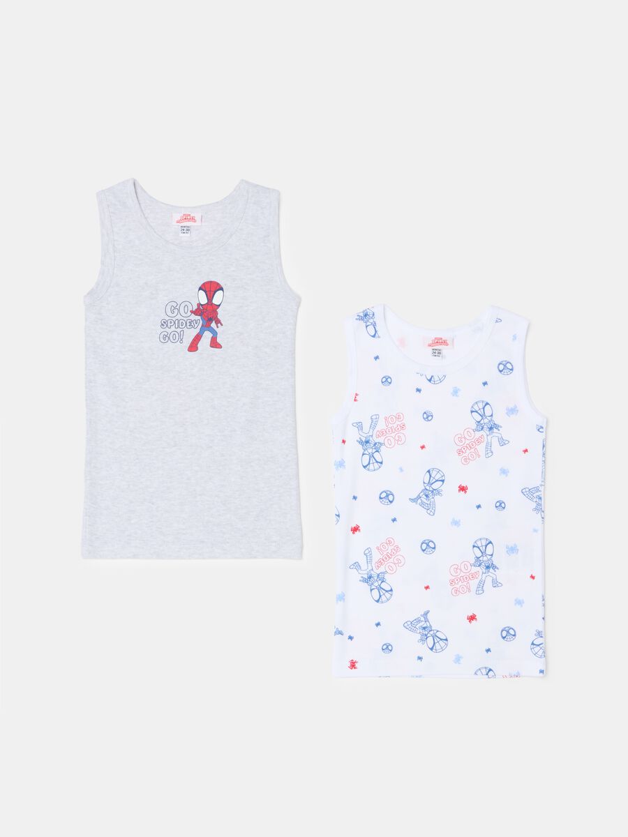Two-pack racerback vests with Spidey print_0