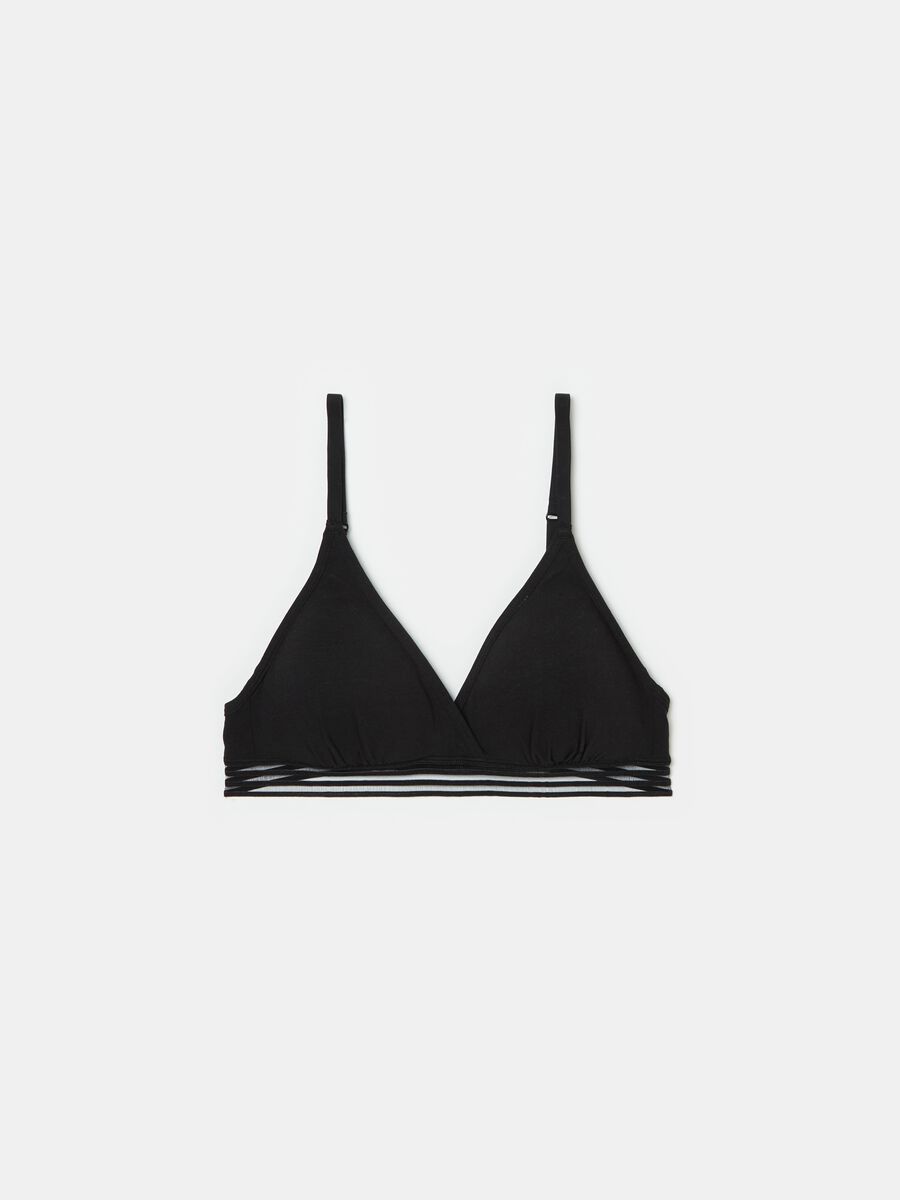 The Triangle stretch cotton soft triangle bra_4