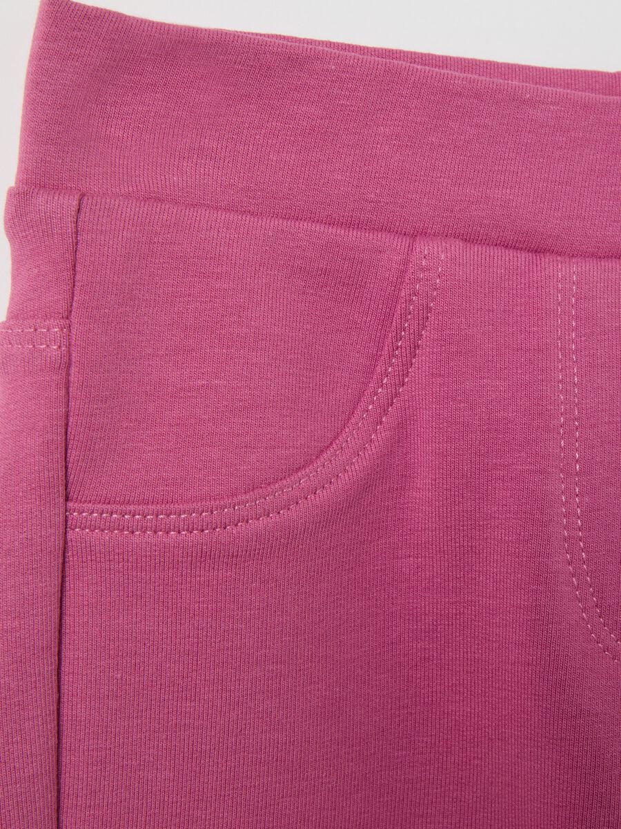 Solid colour organic cotton treggings_2