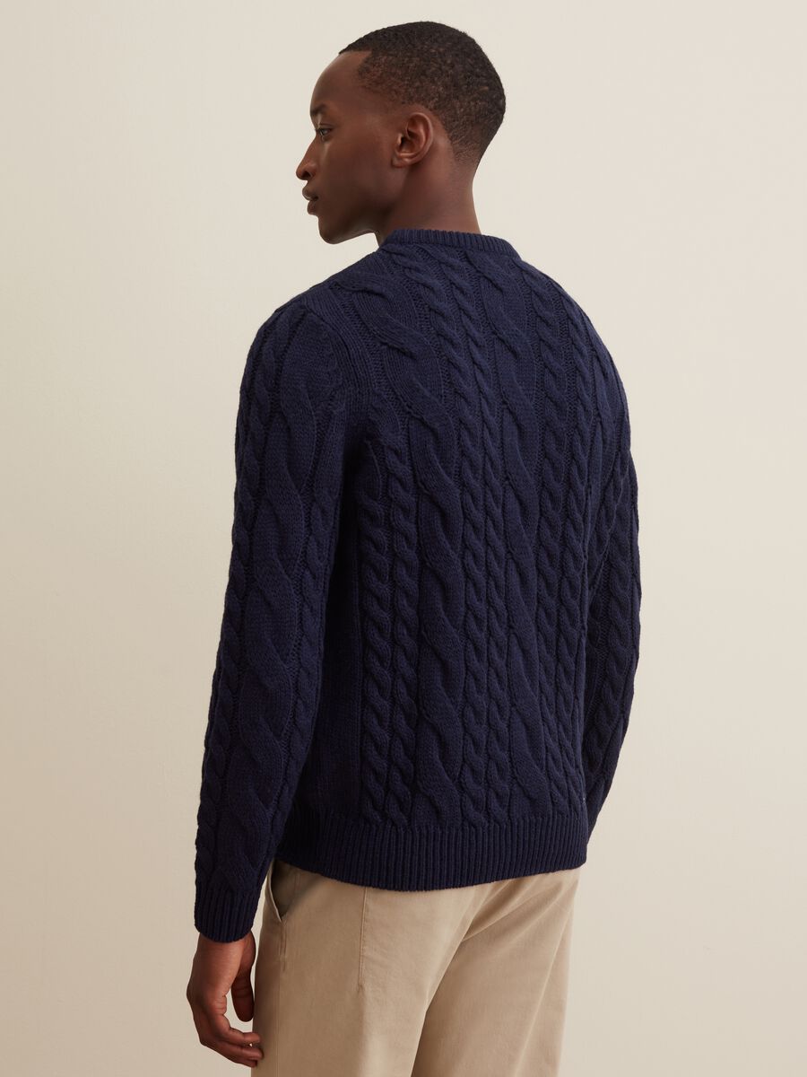 Cable knit crew-neck pullover_2