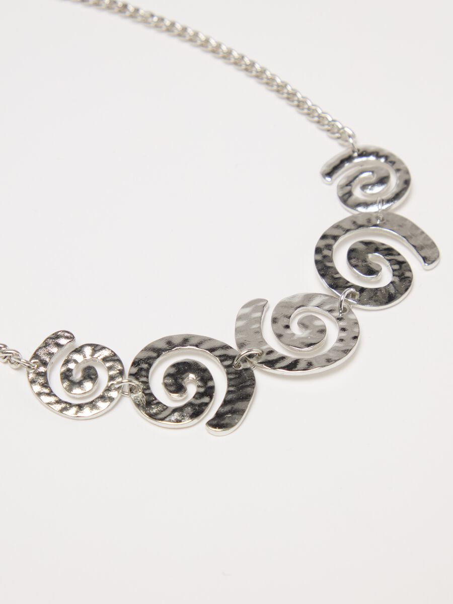Chain necklace with spirals_1