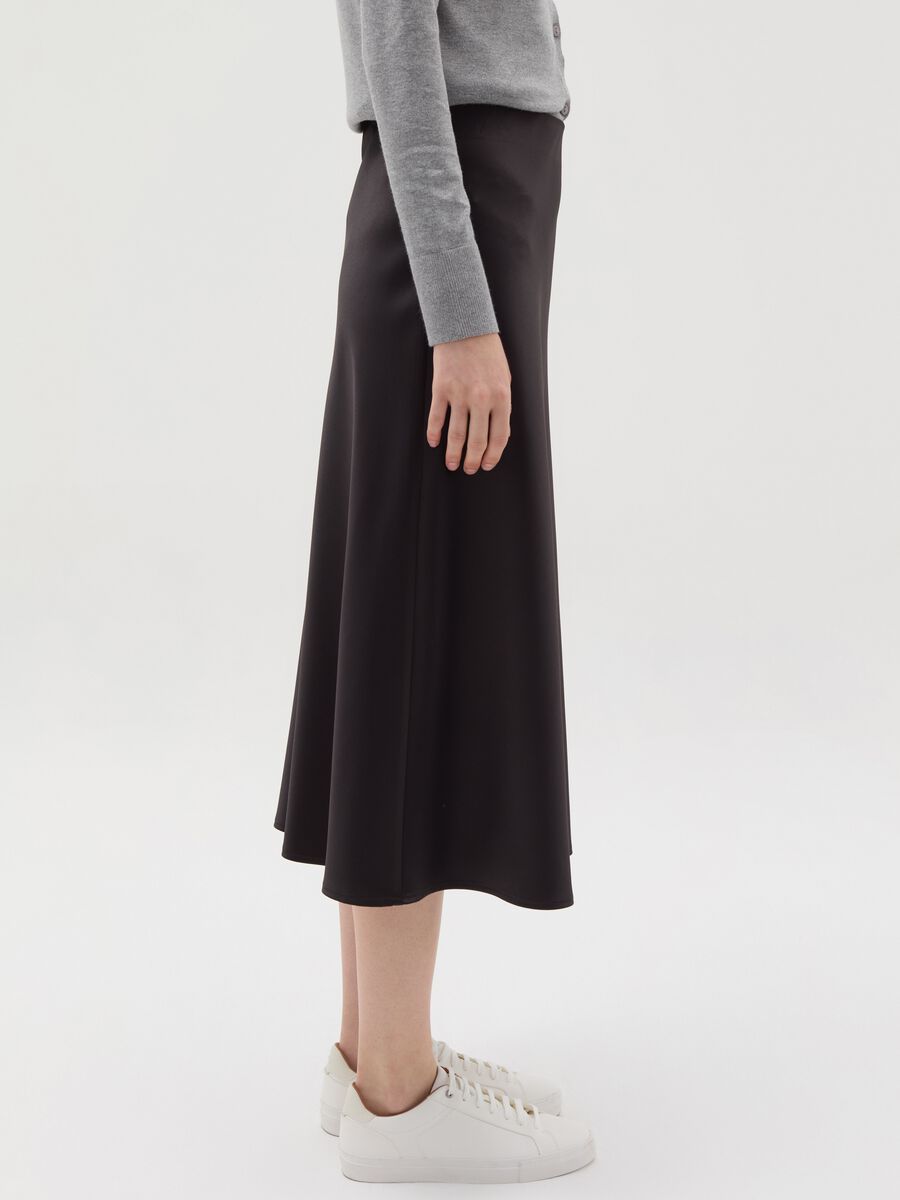 Midi skirt in satin_3