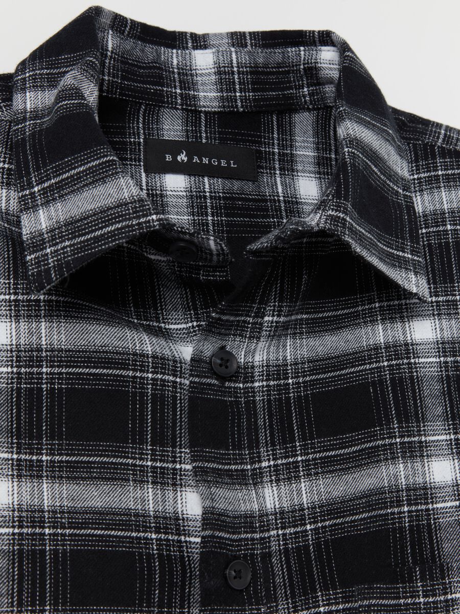 Flannel shirt with check pattern_5