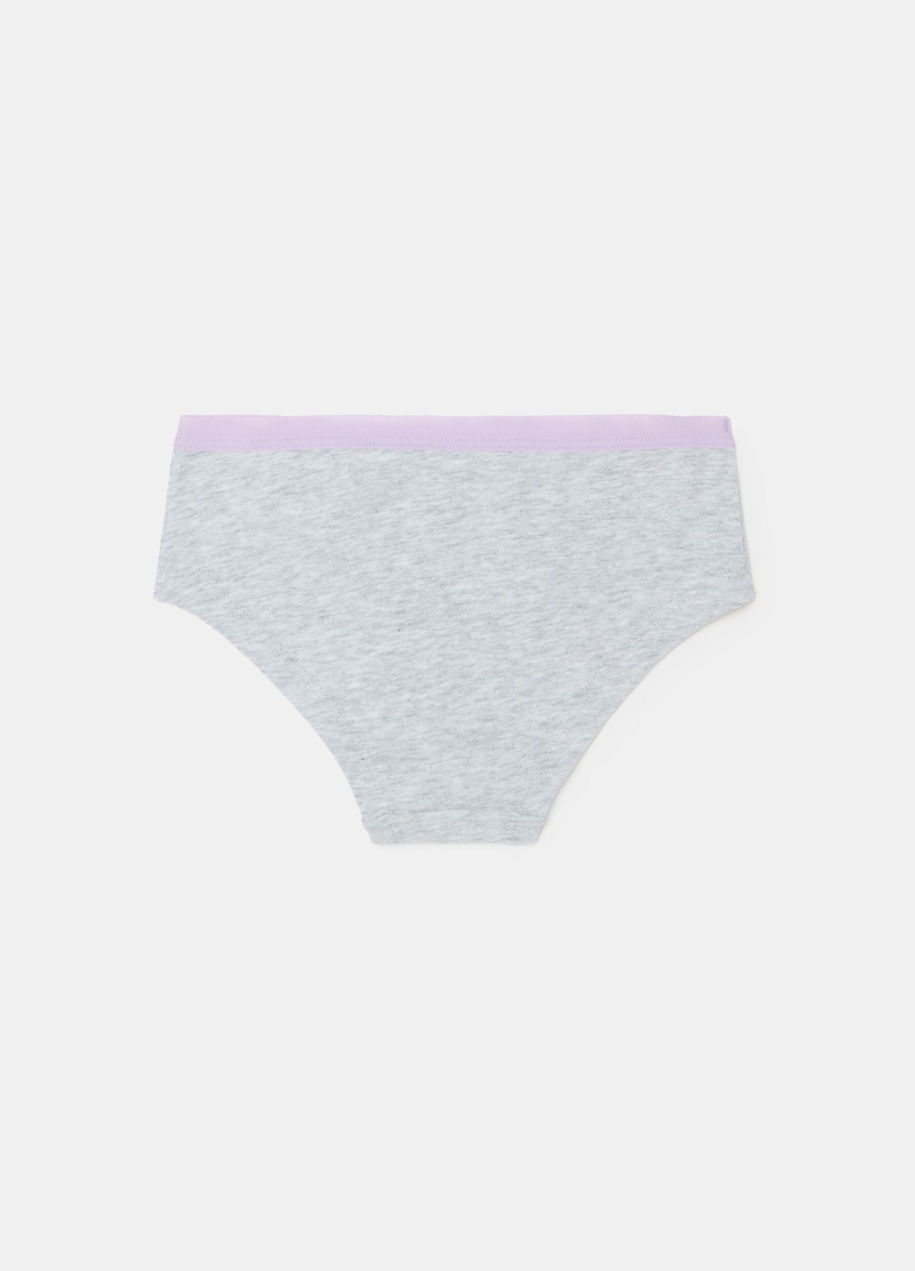 Organic cotton French knickers with print