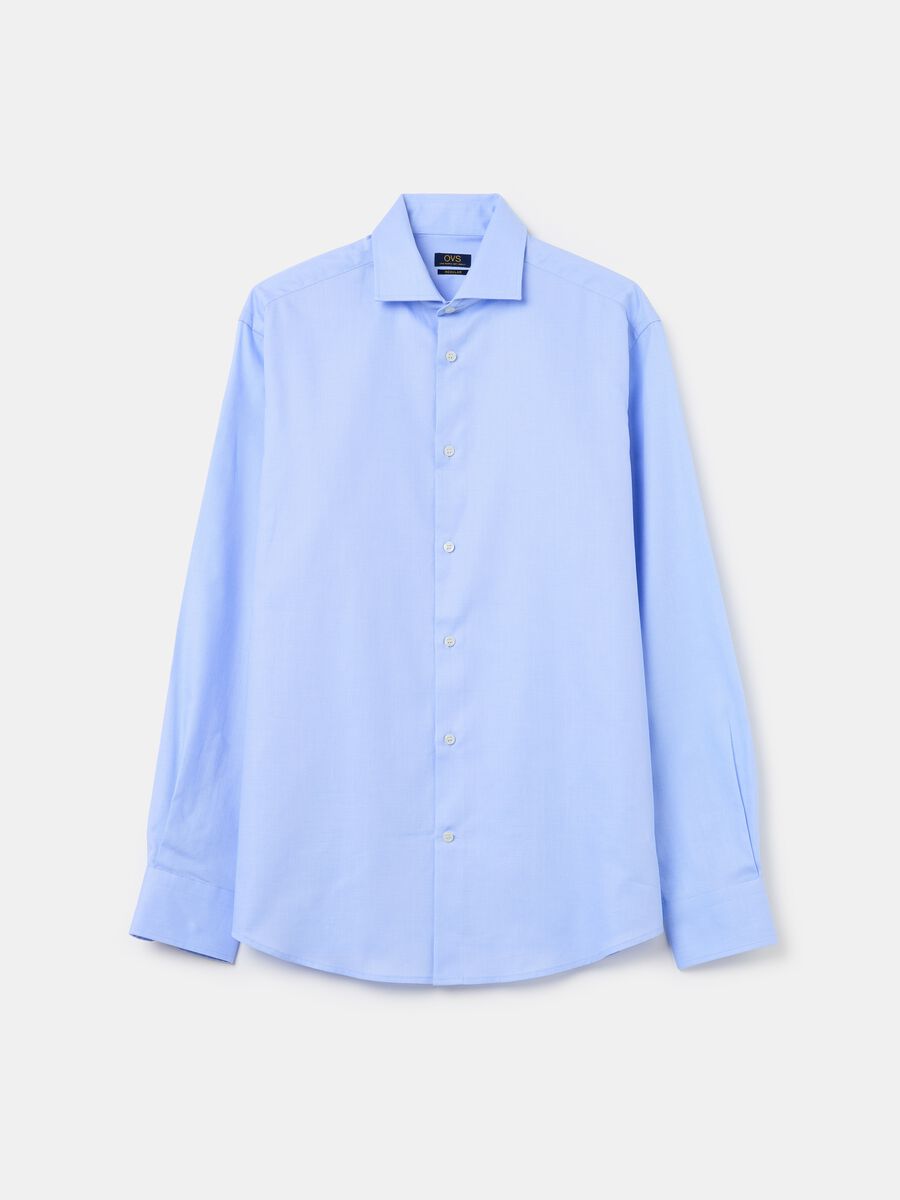 Regular-fit easy-iron shirt in Oxford cotton_4