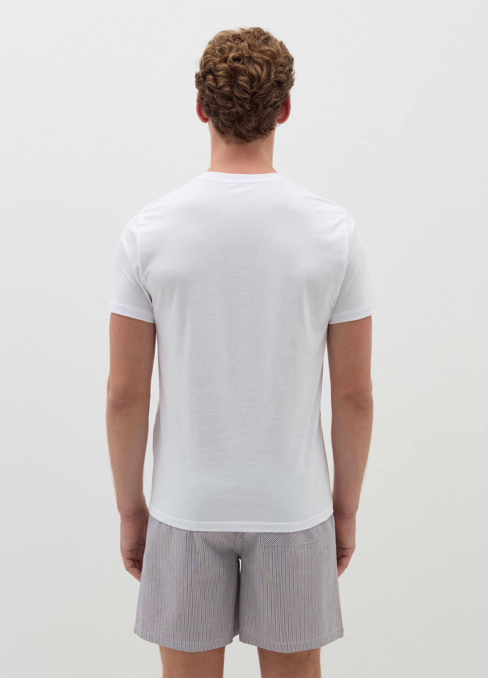 Three-pack organic cotton undershirts