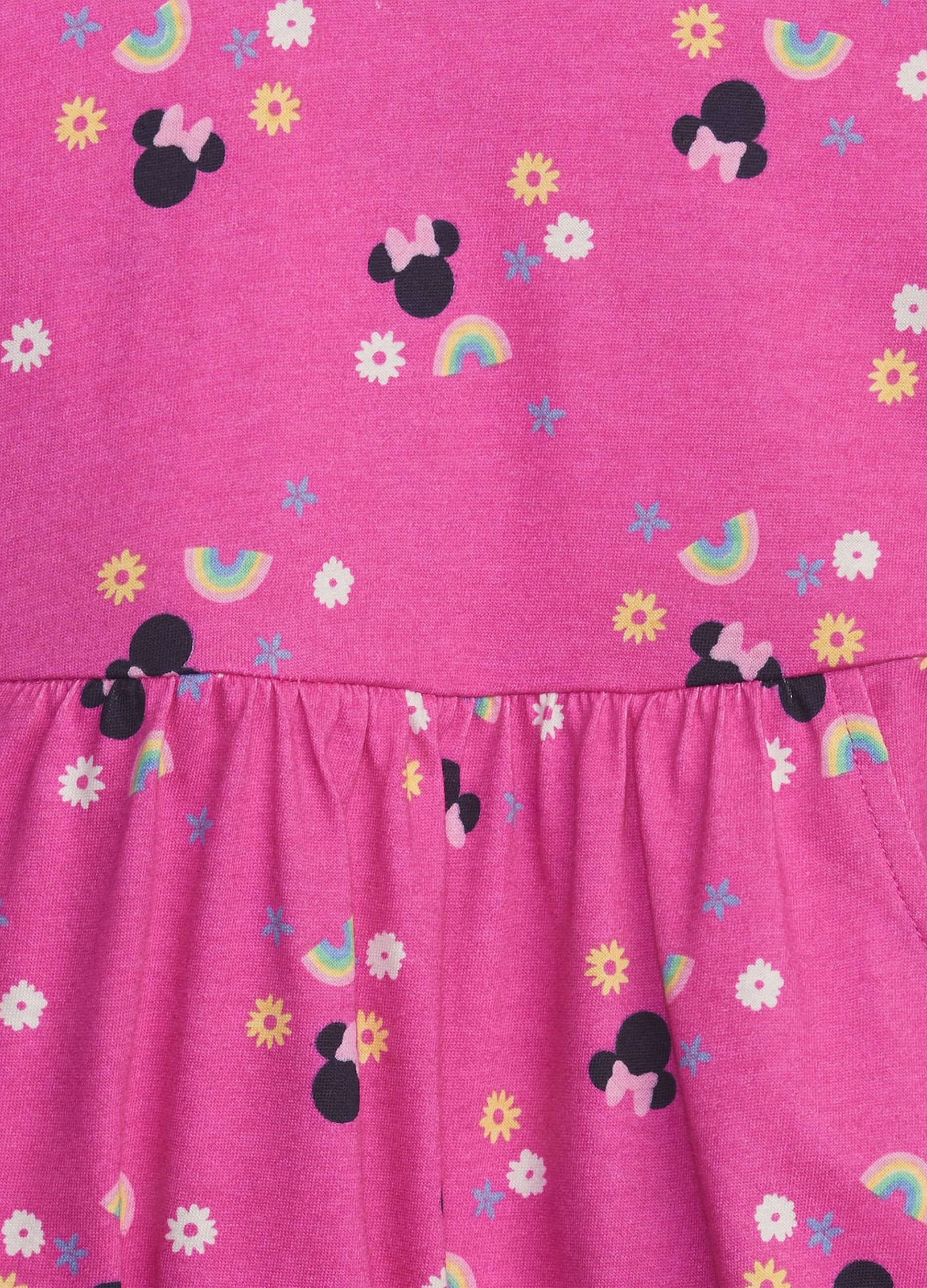 Short dress with Disney Minnie Mouse print