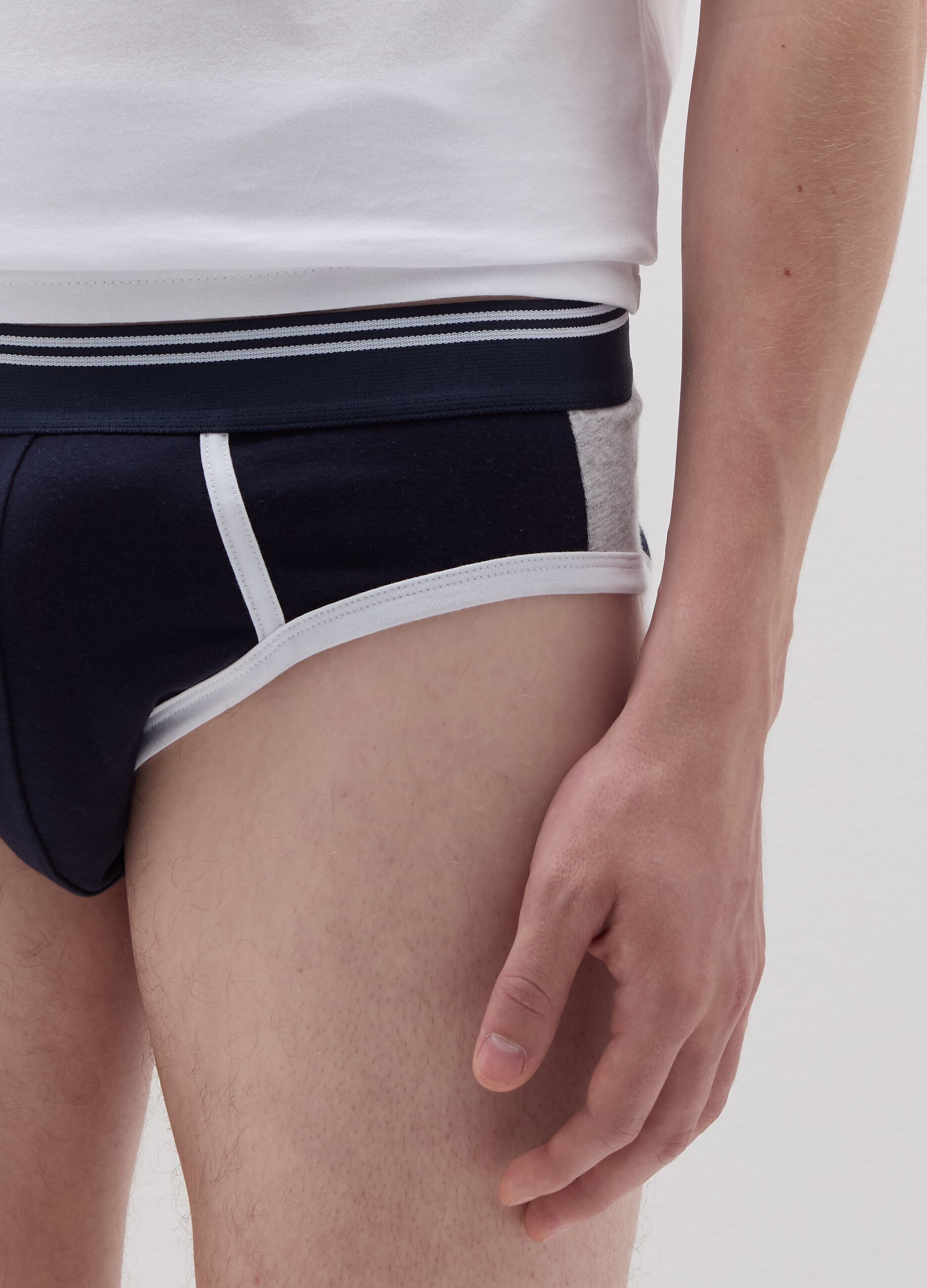 Briefs with contrasting details