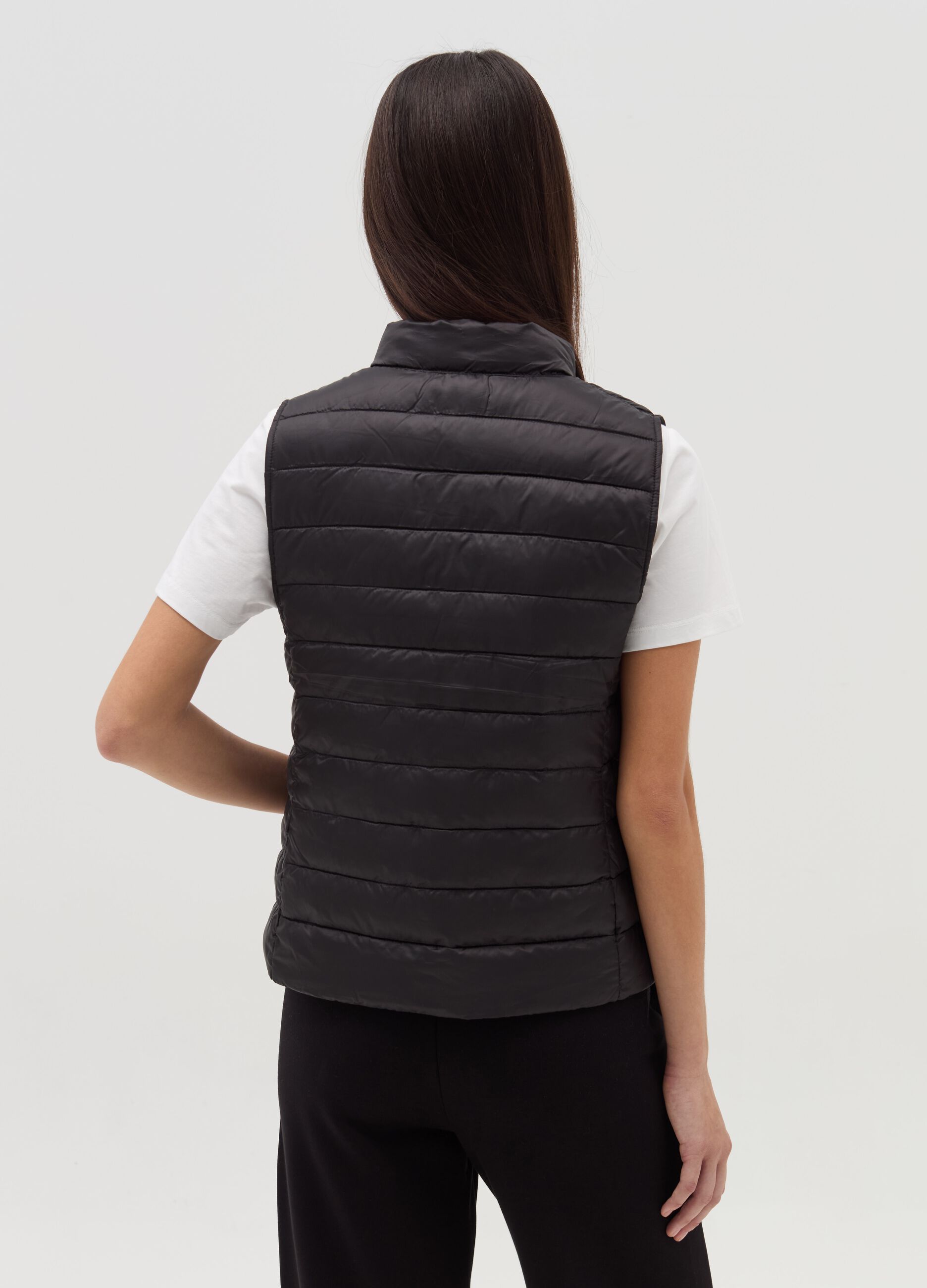 Gilet ultralight a collo alto