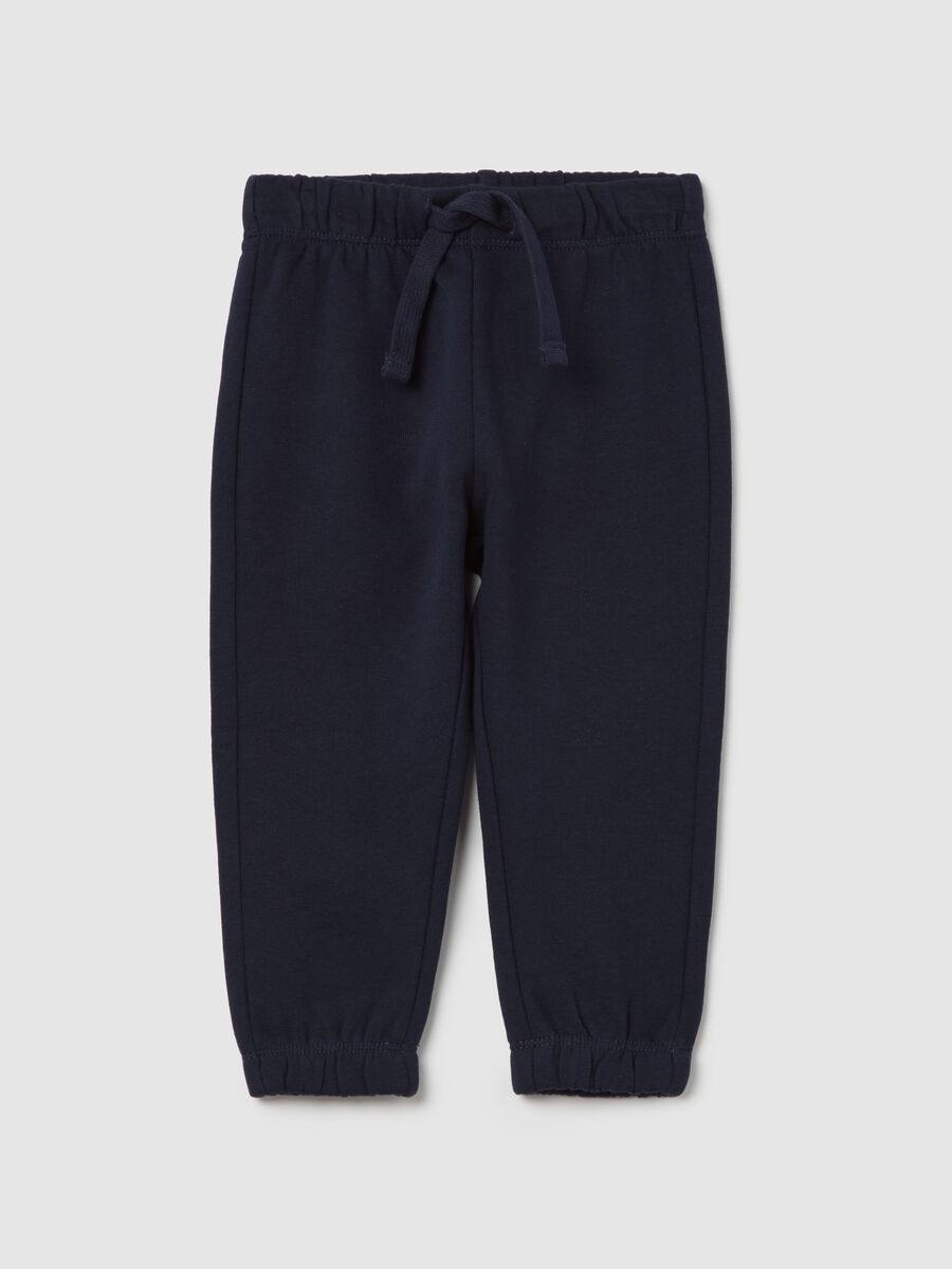 Fleece joggers with drawstring_0